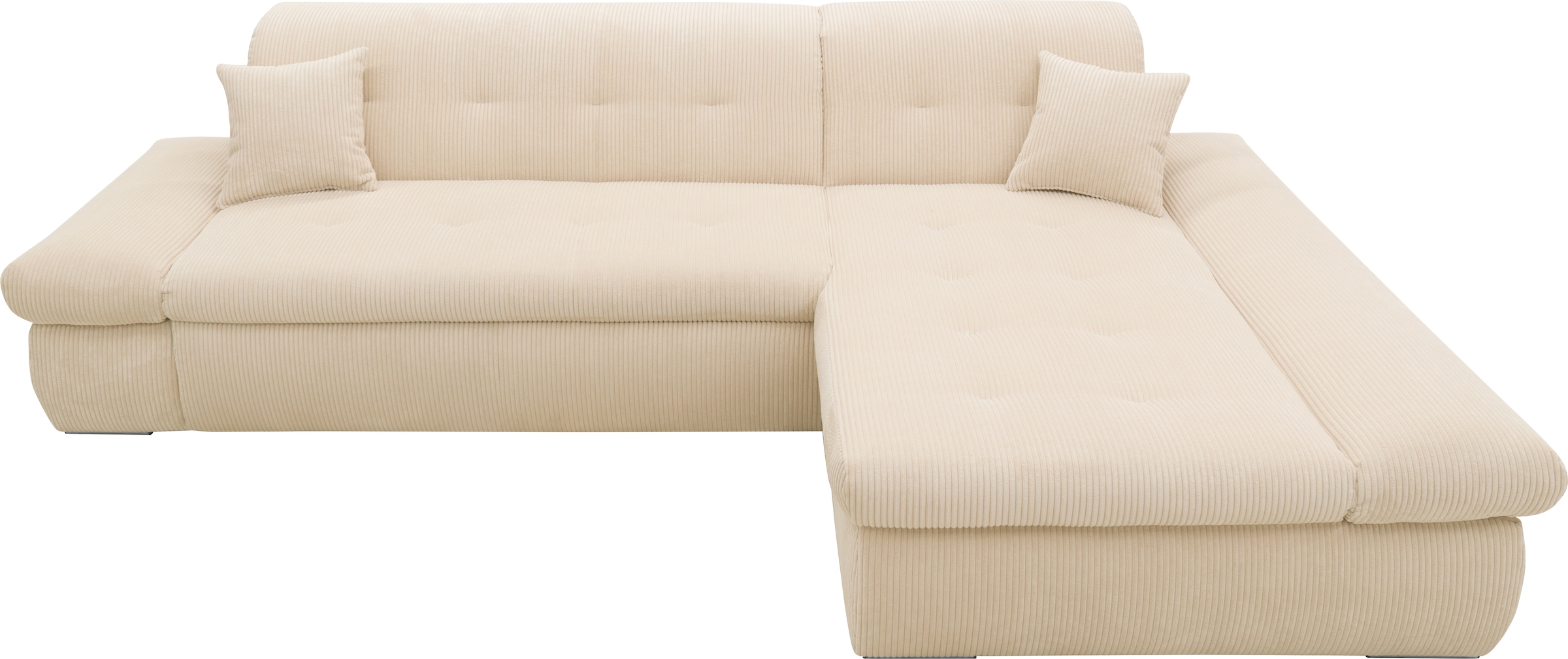 DOMO collection Ecksofa »Moric B/T/H 300/172/80 cm, auch in Cord, L-Form«, XXL-Format, wahlweise auch mit Bettfunktion und Armverstellung