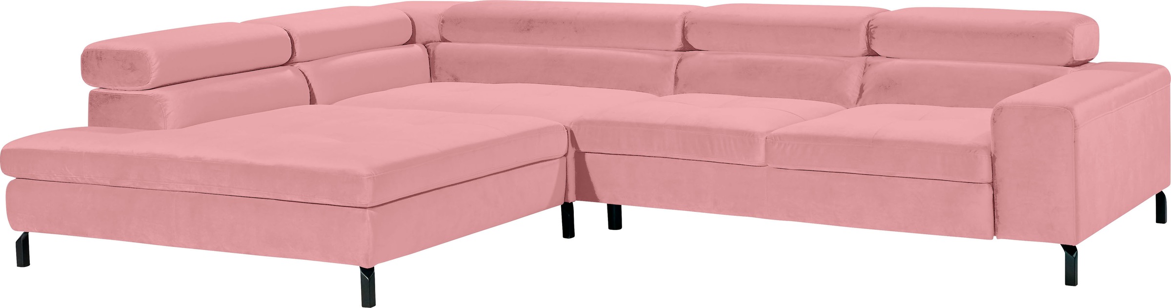 GALLERY M branded by Musterring Ecksofa »Felicia Due L-Form«, Wahlweise mit Sitzvorzug, inkl. Kopfteilverstellung, Sitzhöhe 43 cm
