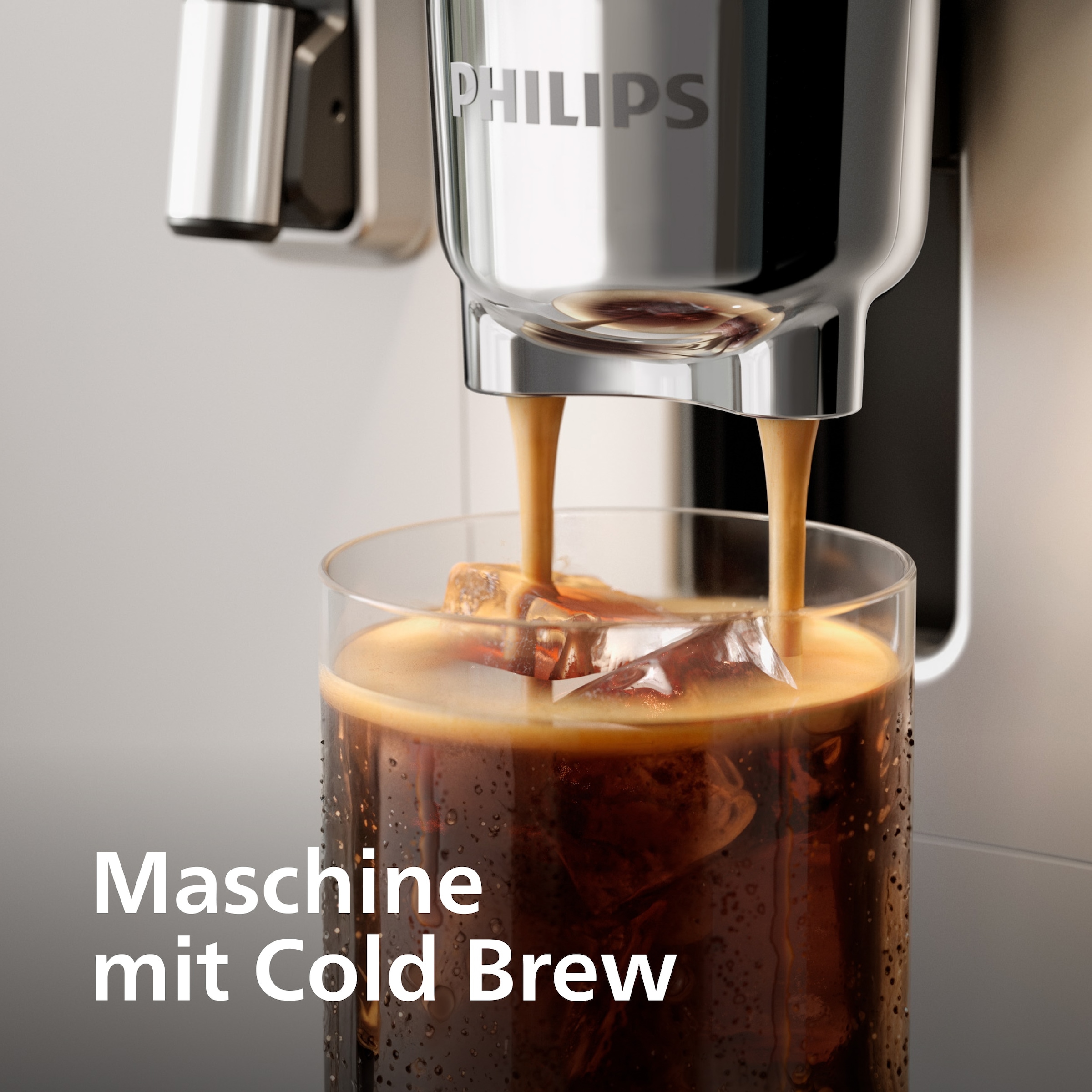 Philips Kaffeevollautomat »EP8757/20 8000 Series Café Aromis, 50 Getränke (heiß oder eisgekühlt)« LatteGo Pro-Milchsystem, BrewExtract Technologie, appfähig, Silber
