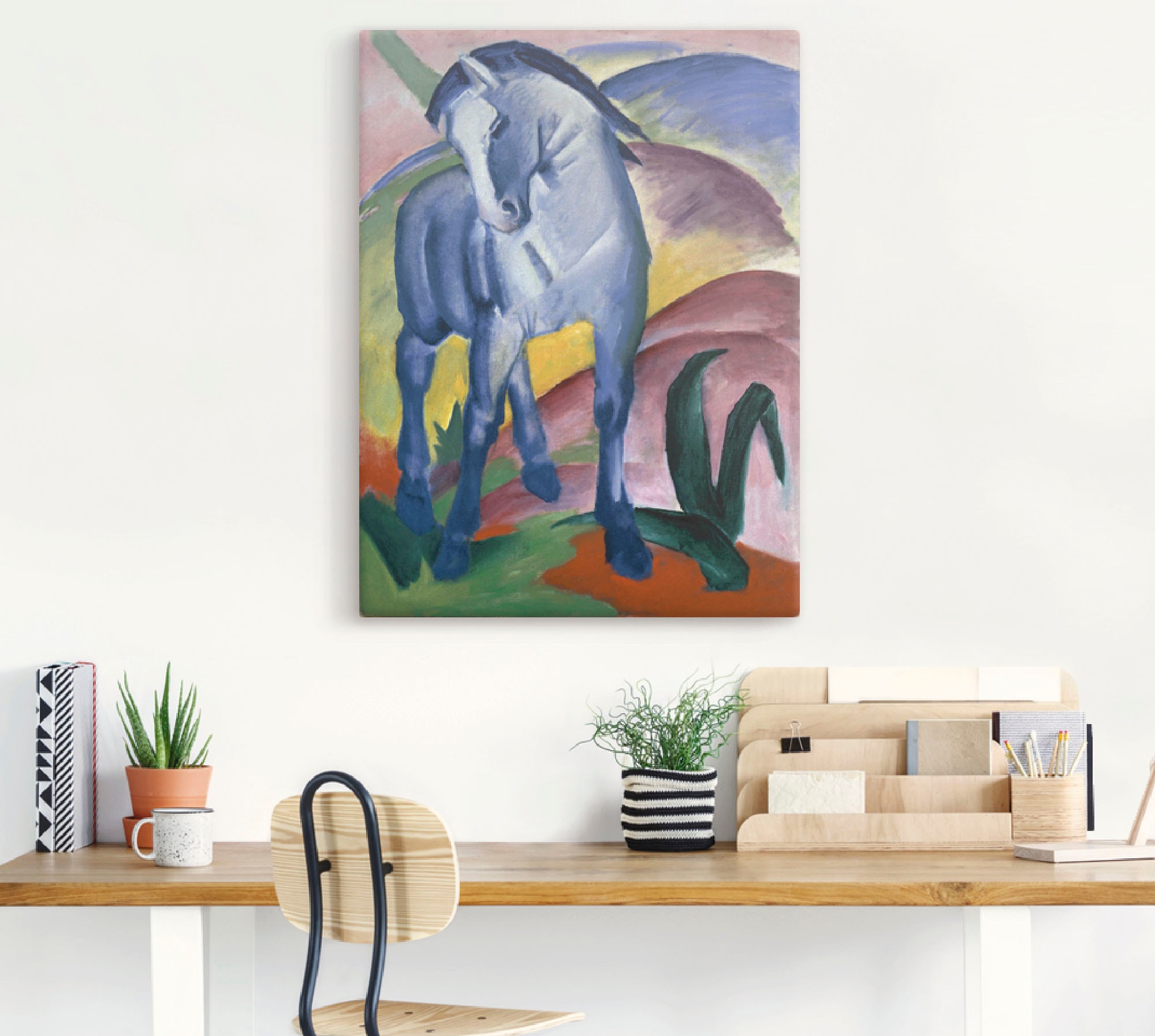 Artland Wandbild »Blaues Pferd I. 1911.« Haustiere 1 Stk. tlg. als Leinwandbild, Poster in verschied. Größen