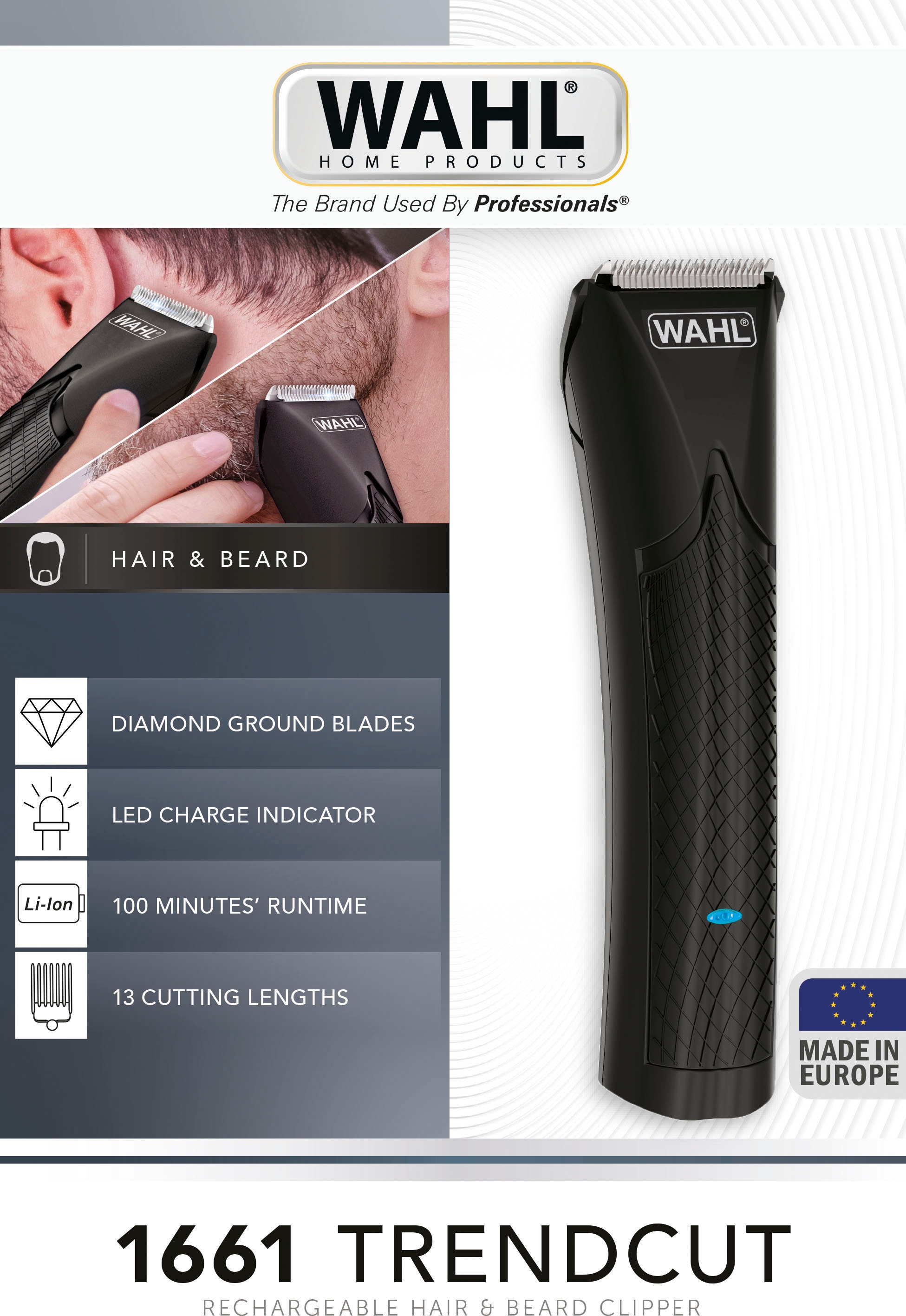 Wahl Haar- und Bartschneider »Trendcut Li-Ion«, 12 Aufsätze