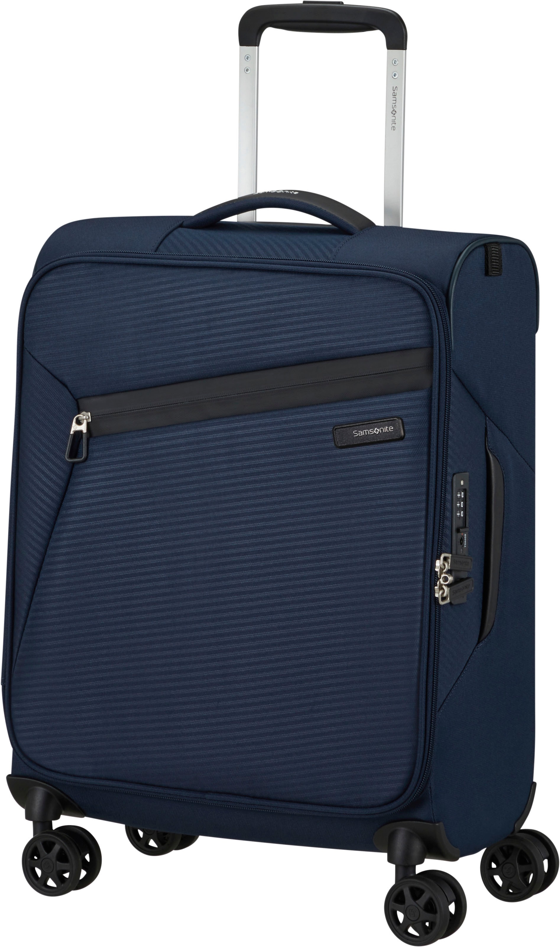 Samsonite Weichgepäck-Trolley »LITEBEAM, verschiedene Größen und Farben«, 4 Rollen, Reisekoffer Aufgabegepäck Trolley Volumenerweiterung bei M/L