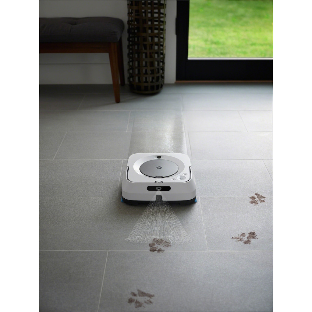 iRobot Wischroboter »Braava jet m6 (m6138)«, App-/Sprachsteuerung, Nasswischen und Trockenfegen, Kartierung