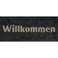 wash+dry by Kleen-Tex Fußmatte »Willkommen«, rechteckig, 9 mm Höhe, Schmutzfangmatte, mit Spruch, In- und Outdoor geeignet, waschbar