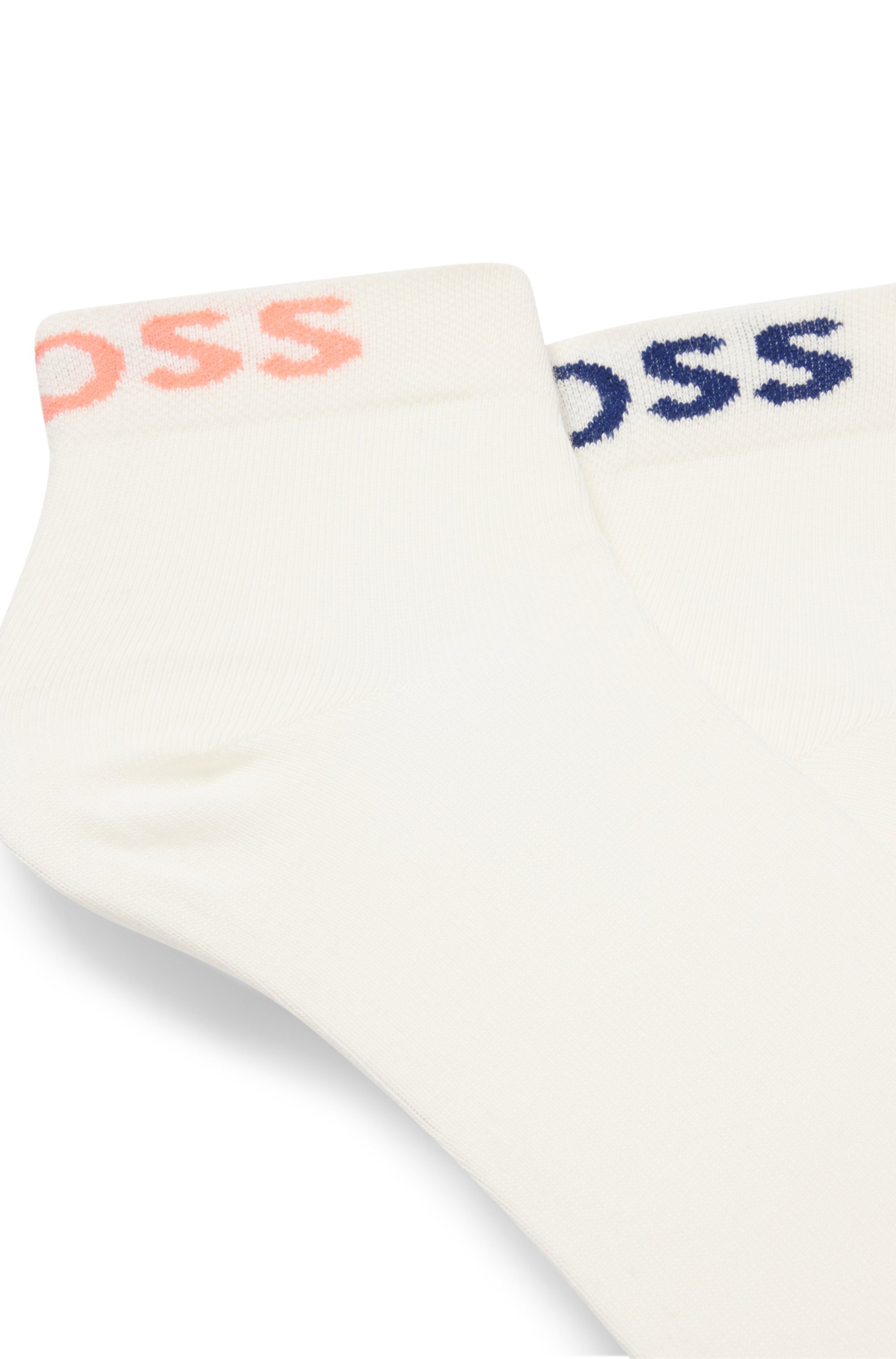 BOSS Freizeitsocken »2P SH Logo CC W«, (Packung, 2 Paar, 2er), mit eingestricktem BOSS Logoschriftzug