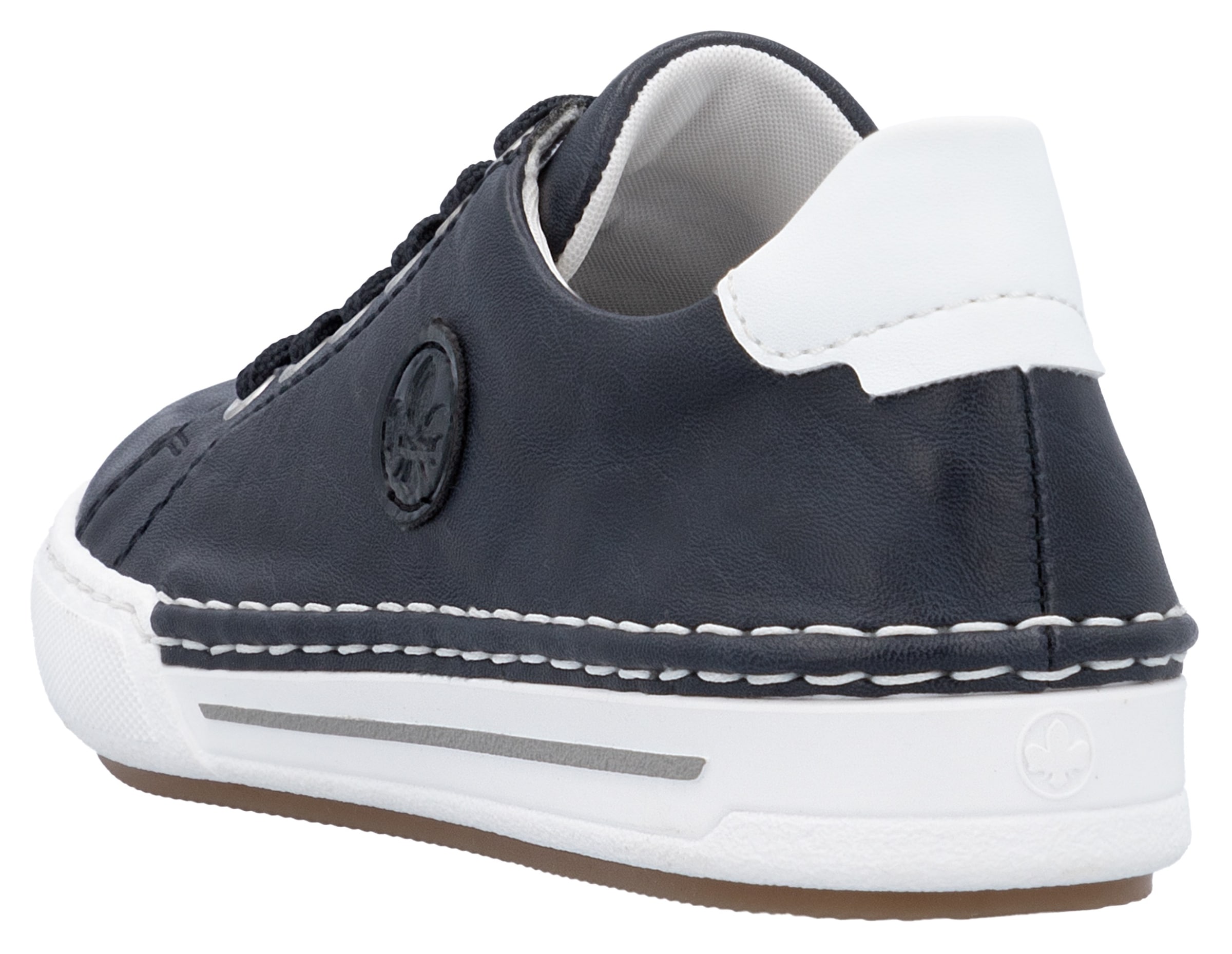 Rieker Plateausneaker, Schnürschuh, Halbschuh, Freizeitschuh mit weißer Rahmennaht