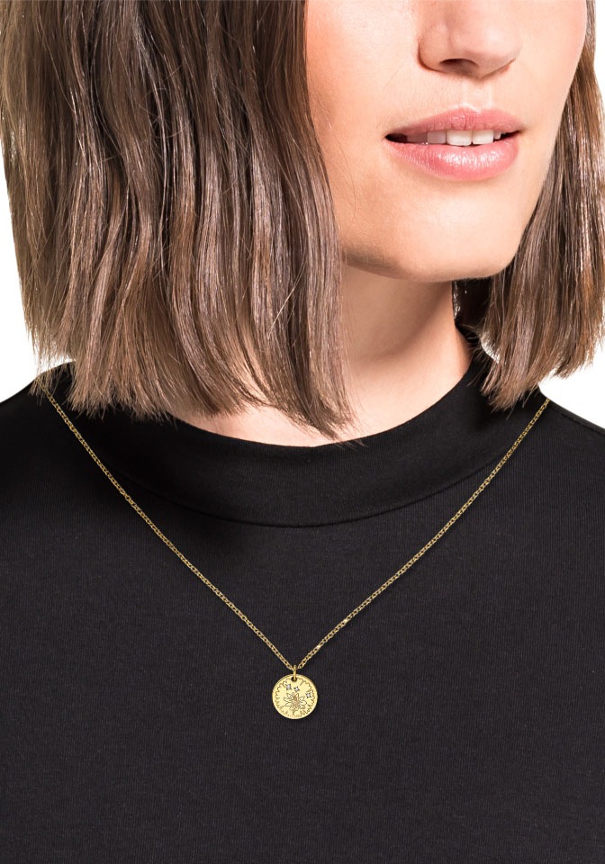 Amor Kette mit Anhänger »Blume, 2031774«, mit Zirkonia (synth.)