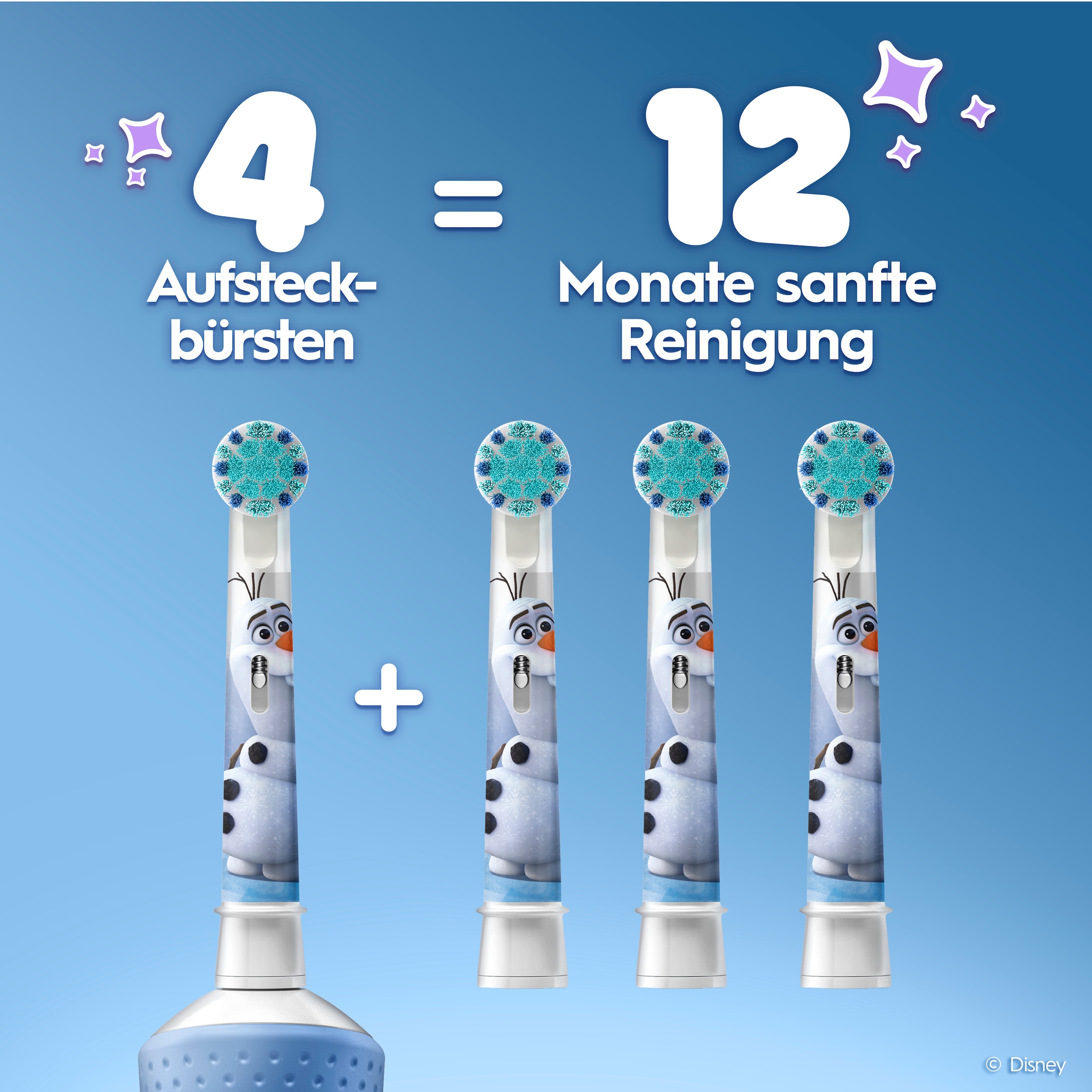 Oral-B Aufsteckbürsten »Pro Kids 3+ Disney Frozen« extra weiche Borsten, ab 3 Jahren