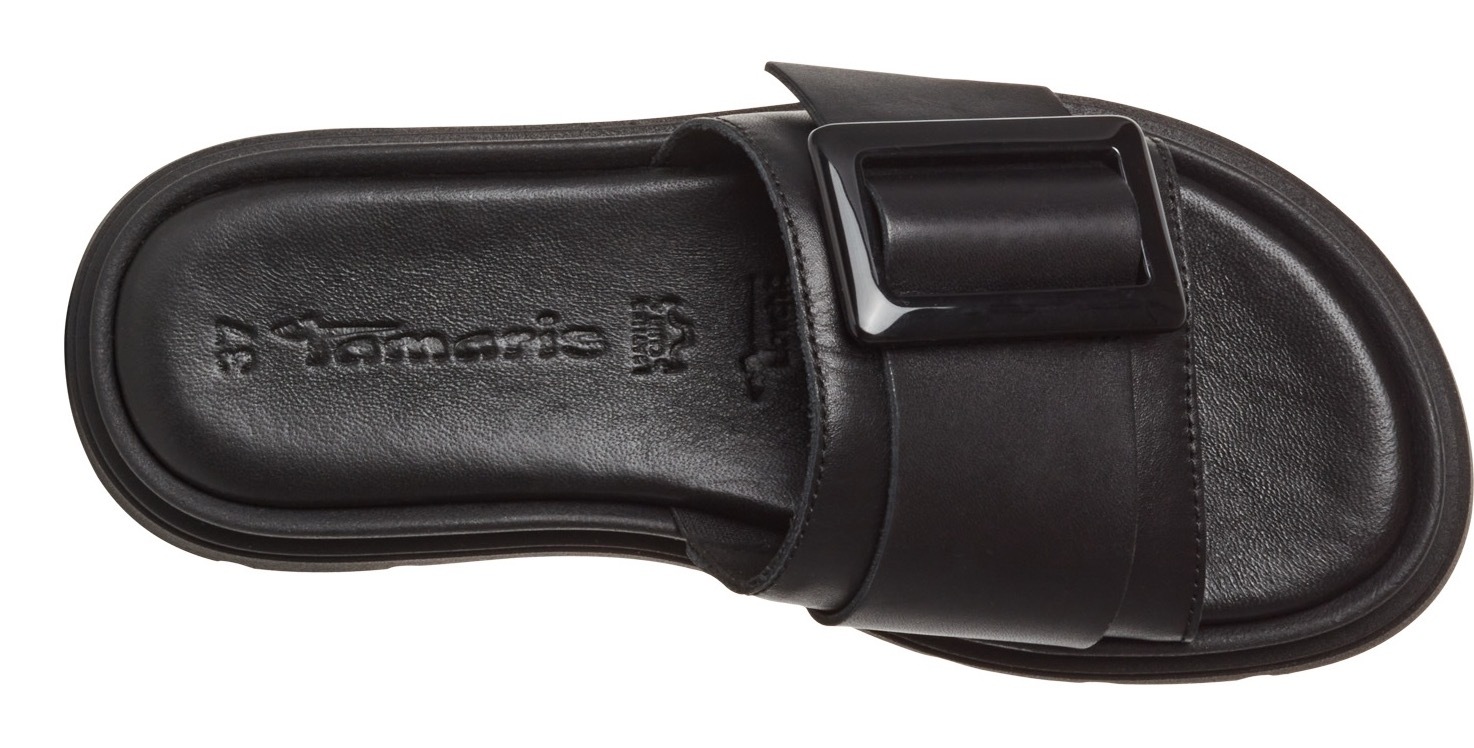 Tamaris Pantolette  Plateau, Sommerschuh mit modischer Zierschnalle