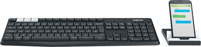 (ergonomische Garantie Logitech 3 ➥ | Multi-Device »Bluetooth Jahre PC-Tastatur Form) XXL UNIVERSAL Graphite«, Keyboard K375s