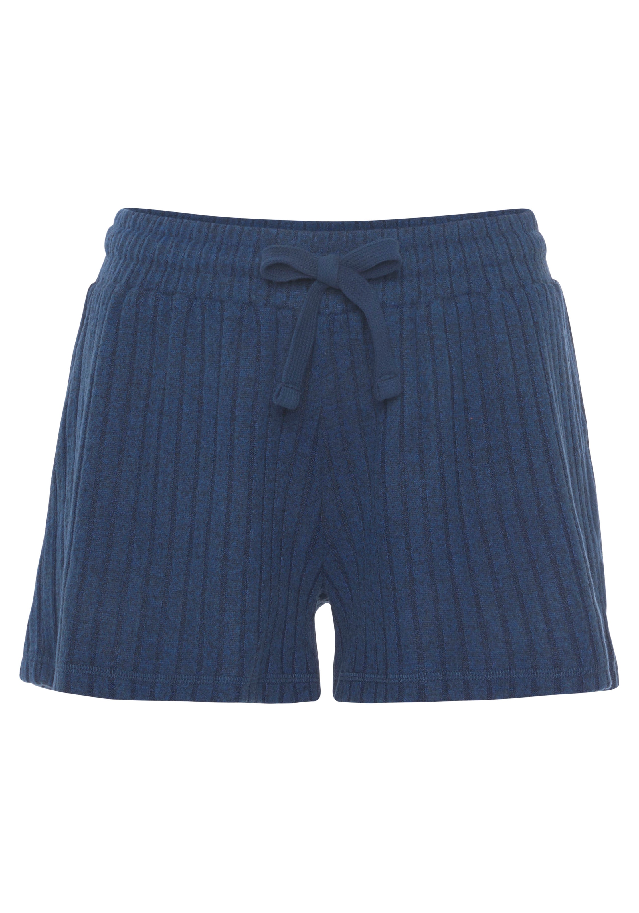 LASCANA Shorts »/ Loungeshorts/ Strickshorts«, meliert mit Bindeband, Loungewear