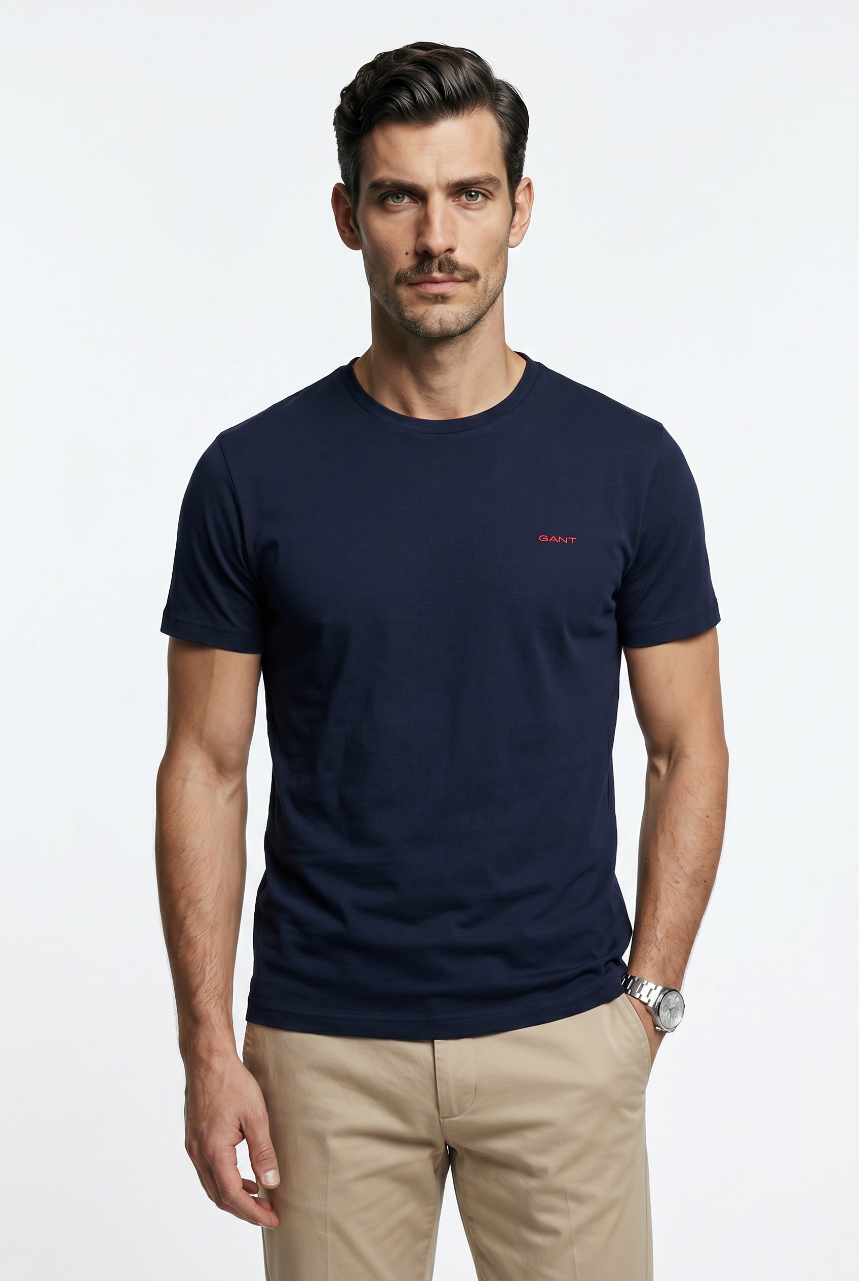 Gant T-Shirt »CONTRAST LOGO« Regular fit mit Rundhalsausschnitt