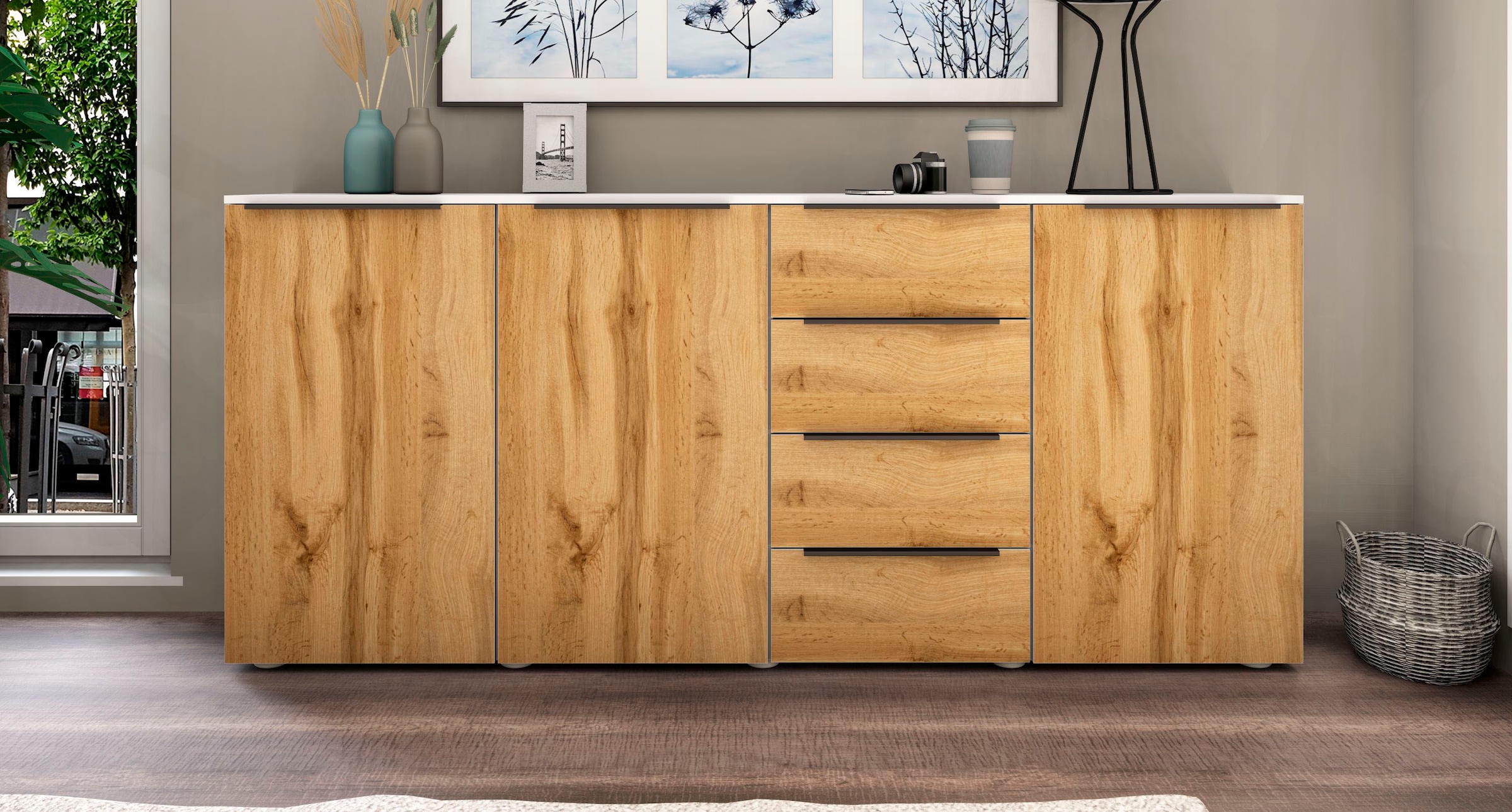borchardt Möbel Highboard »Tom«, Breite 200 cm