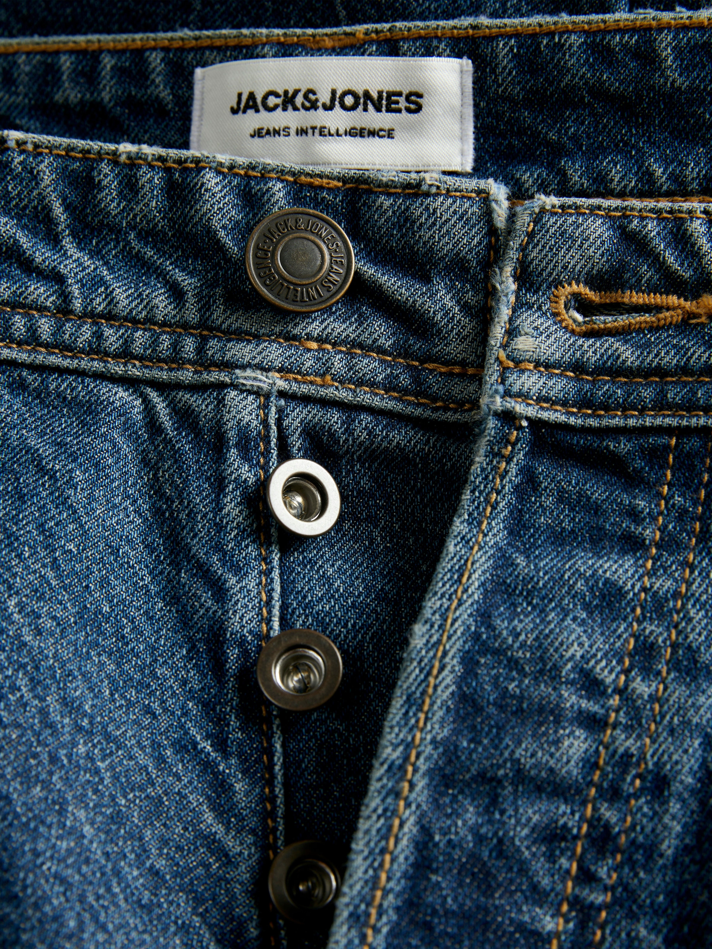 Jack & Jones Relax-fit-Jeans »JJIEDDIE mit hoher Taille und lockerer Passform« Baumwolle, relaxed fit