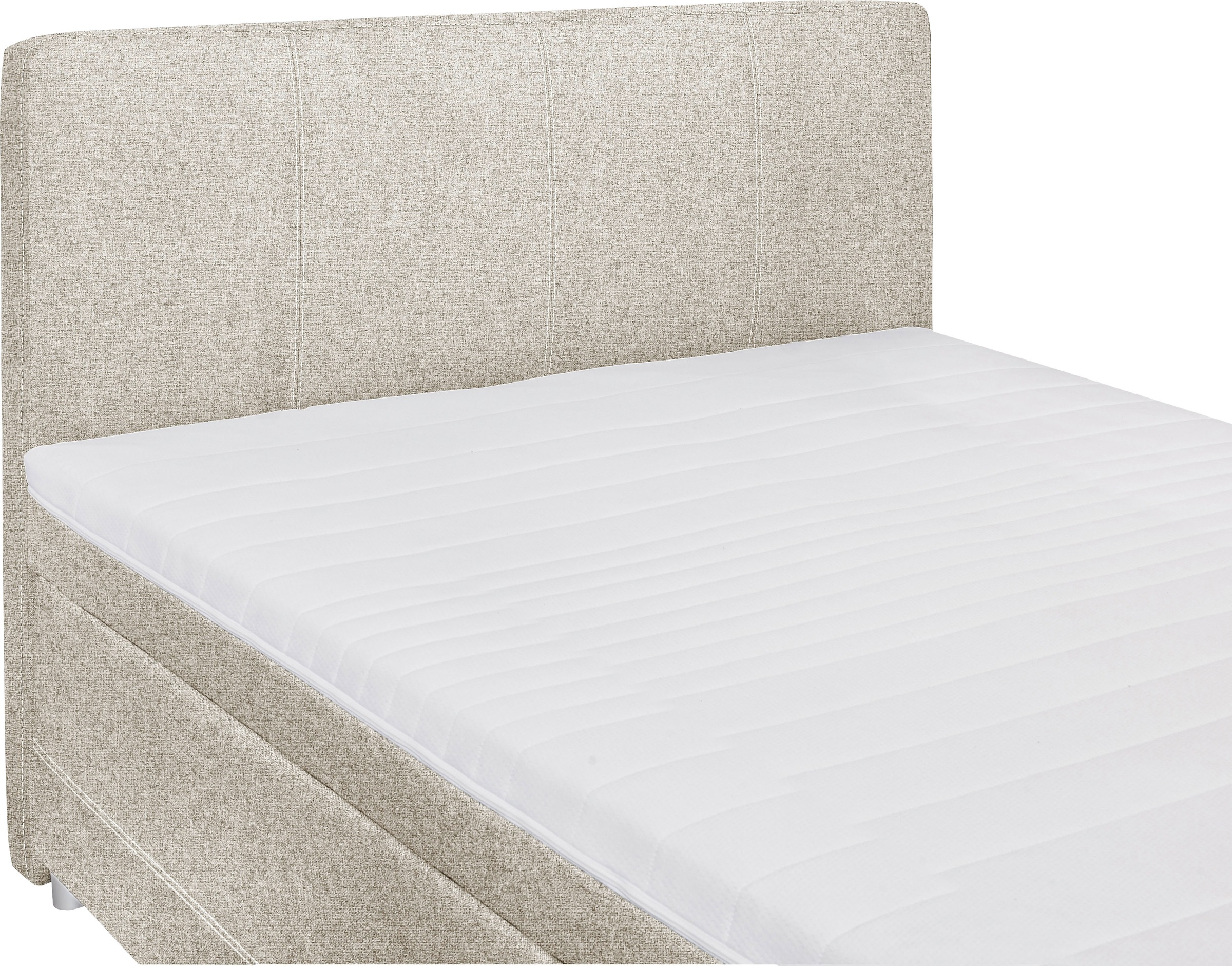 ED EXCITING DESIGN Boxspringbett »Luanda«, wahlweise mit Matratze und Topper