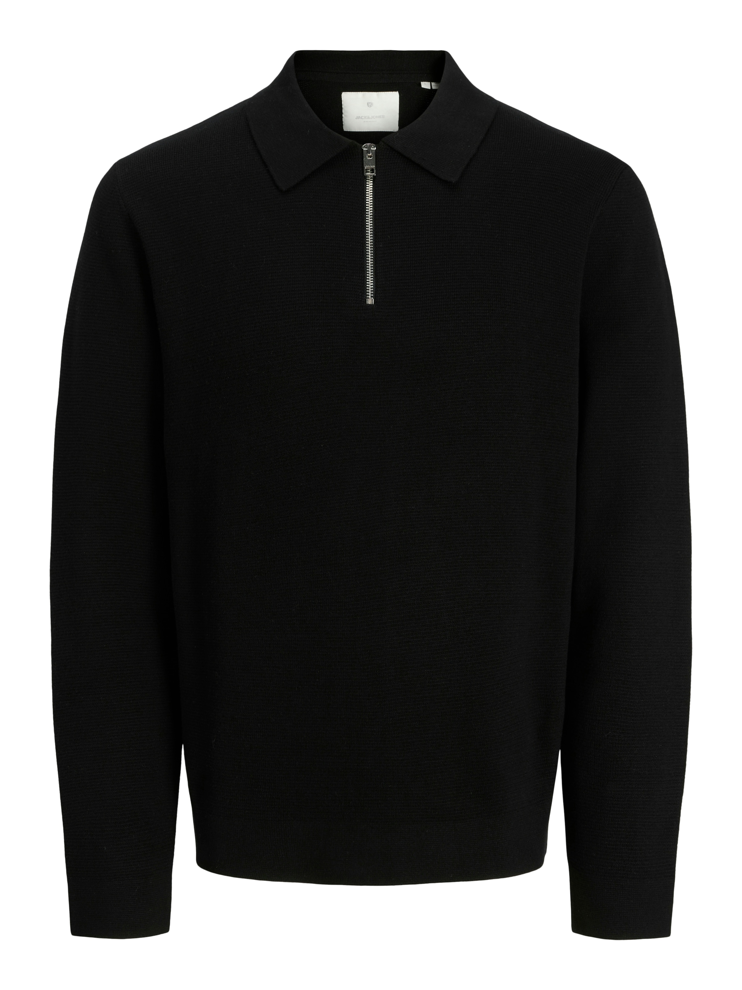 Jack & Jones Polokragenpullover »JPRBLAMILANO STITCH KNIT ZIP POLO SN« Baumwolle, locker geschnitten