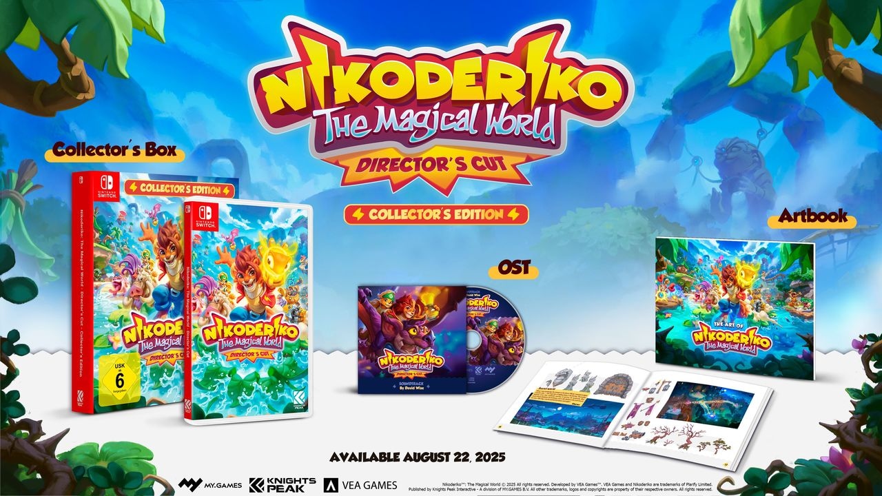 Knights Peak Spielesoftware »Nikoderiko: The Magical World Directors Cut - Collectors Edition« Nintendo Switch Mit Artbook, OST-CD, physischem Spiel und sammelbarer Schubbox.