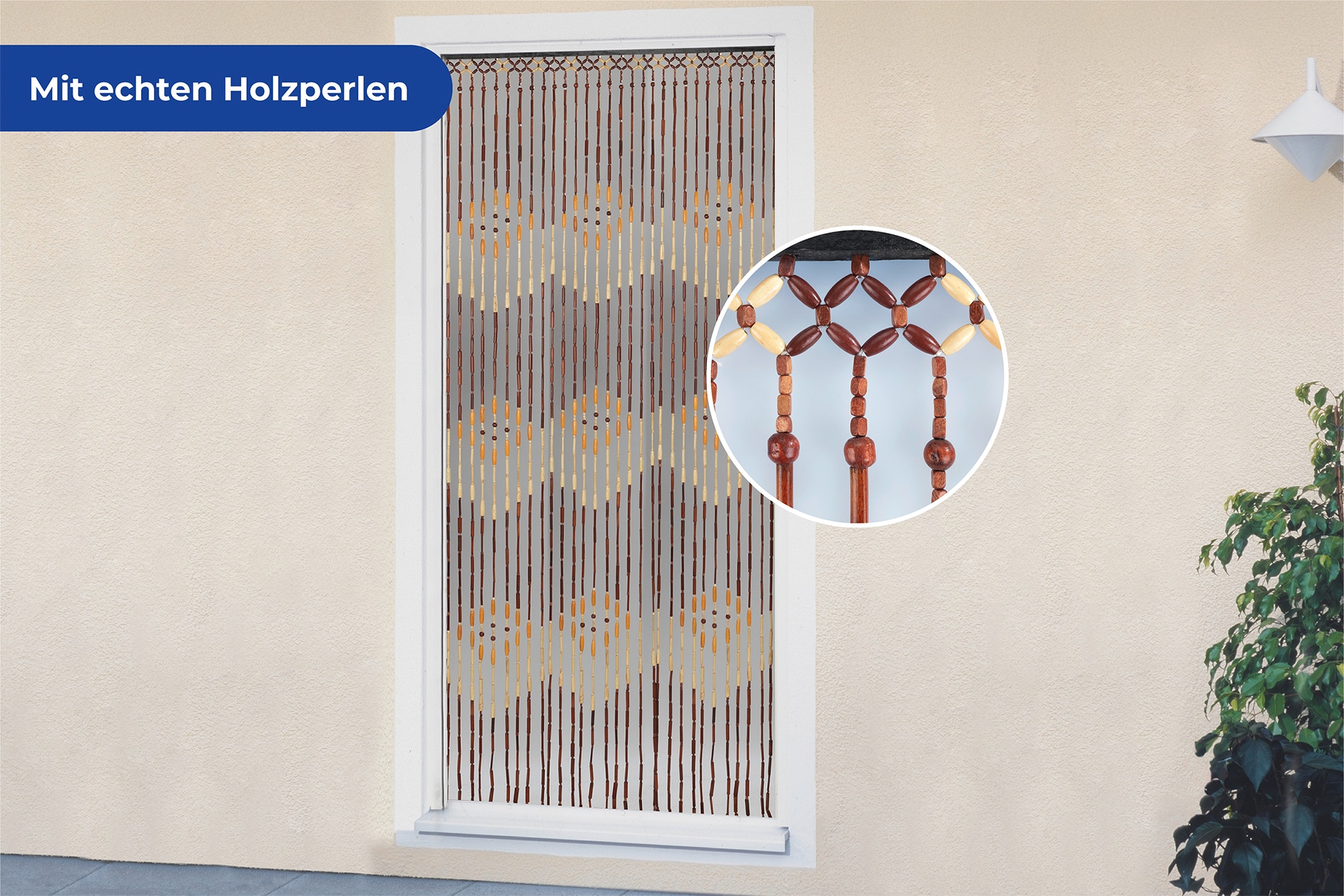 Maximex Türvorhang »Holzperlen«, (1 St.), Handarbeit online kaufen | Raumteiler-Vorhänge