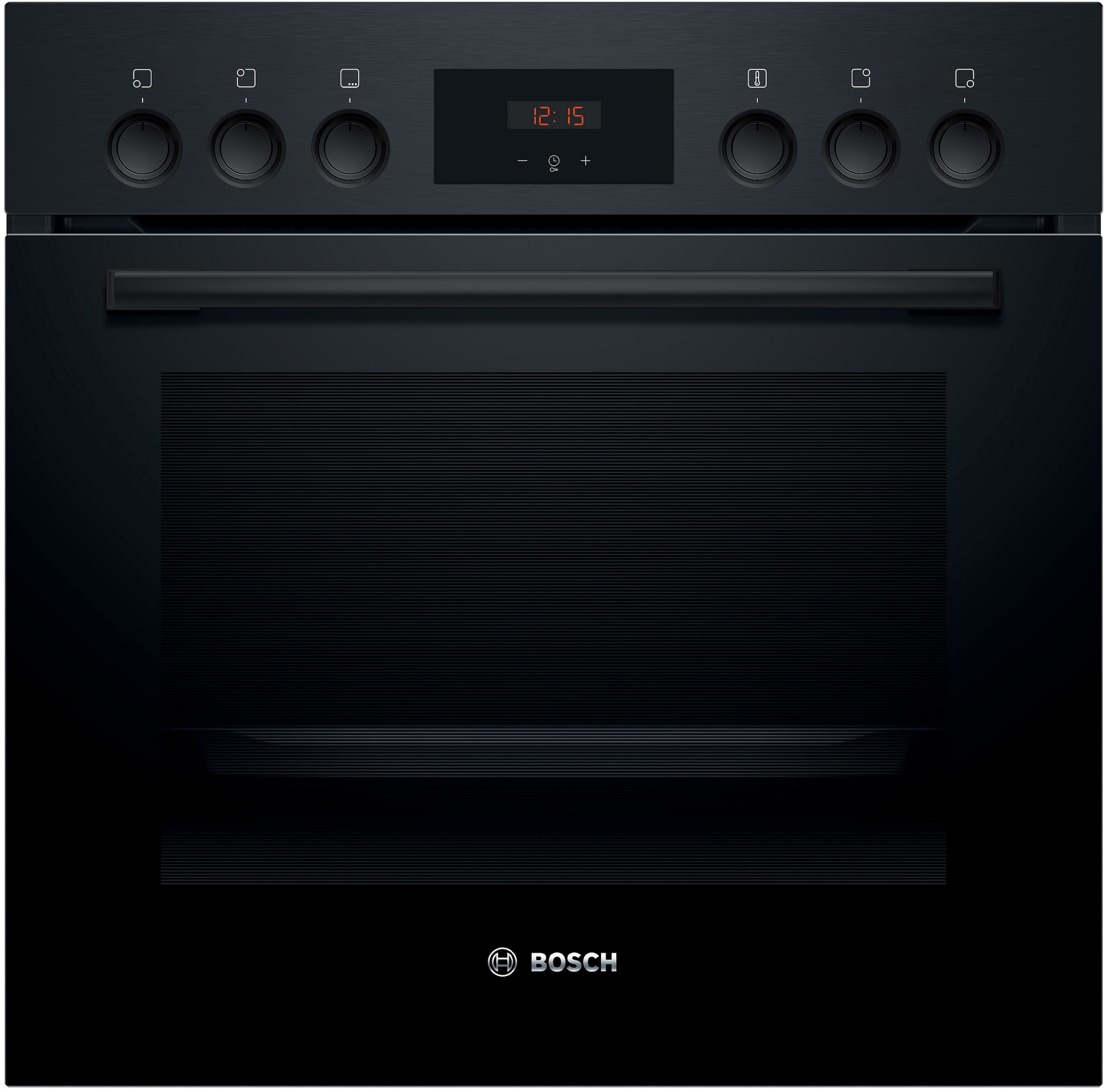 BOSCH Elektro-Herd-Set »HND211LB2«, mit Teleskopauszug nachrüstbar, 3D-Heißluft: Gleichmäßige Hitze für perfekte Ergebnisse