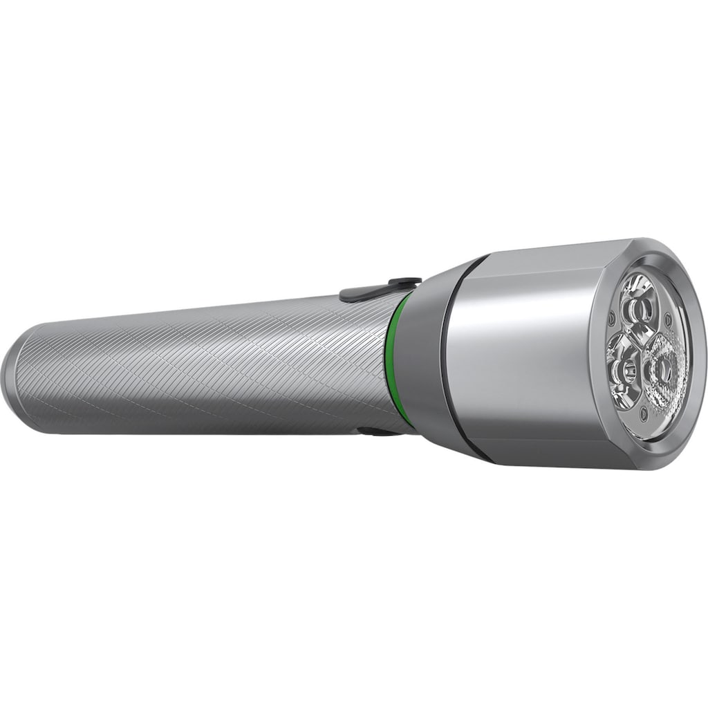 Energizer LED Taschenlampe »Vision HD Metall wiederaufladbar 1200 Lumen«, mit Digital Fokus und zweiseitigem USB-Ladekabel