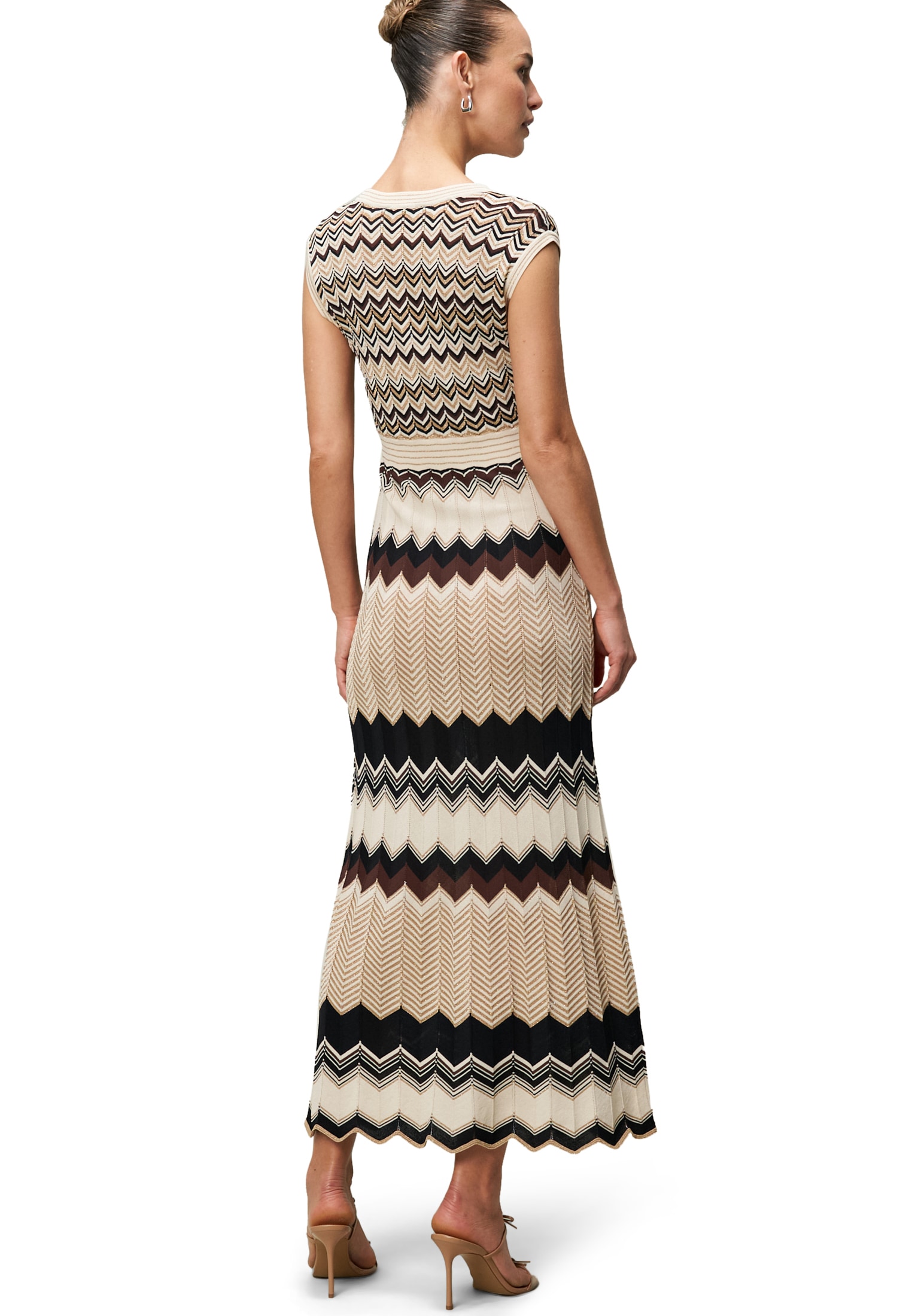 Zero Strickkleid »Strickkleid mit Zickzackmuster«
