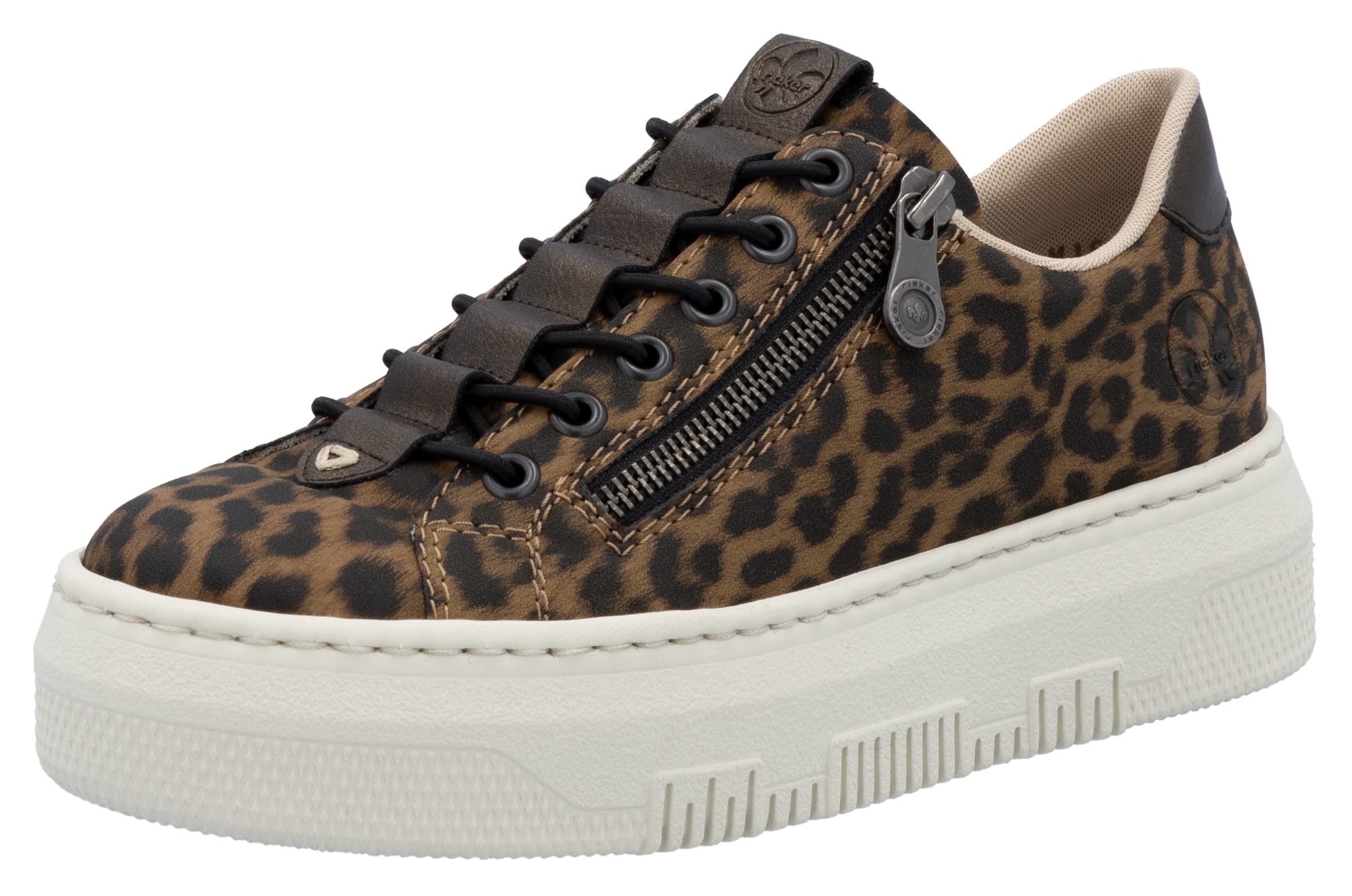 Rieker Plateausneaker, Sneaker, Slip-On Sneaker, Slipper mit Schaftrandpolster