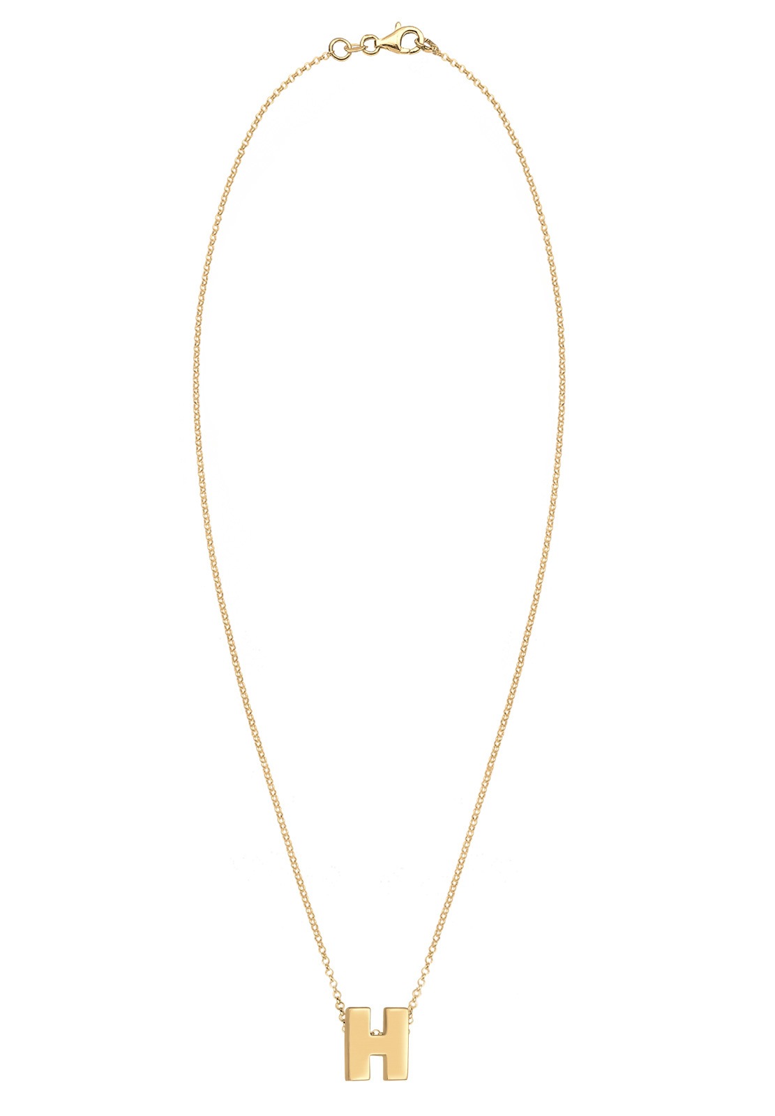 Elli Kette mit Anhänger »Halskette Buchstabe H Initialen 925 Sterling Silber«
