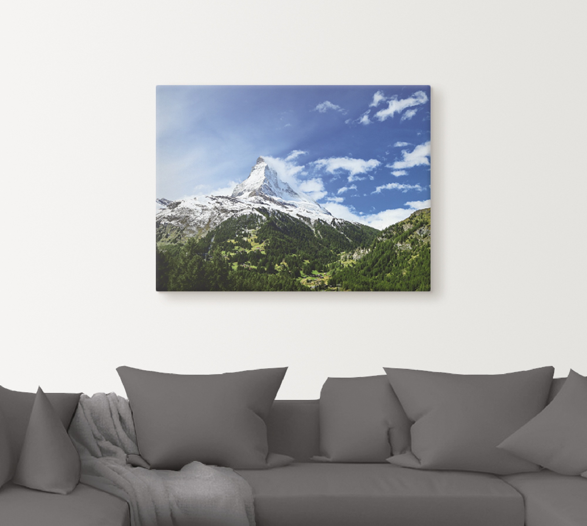 Artland Leinwandbild »Matterhorn«, Berge, (1 St.), auf Keilrahmen gespannt