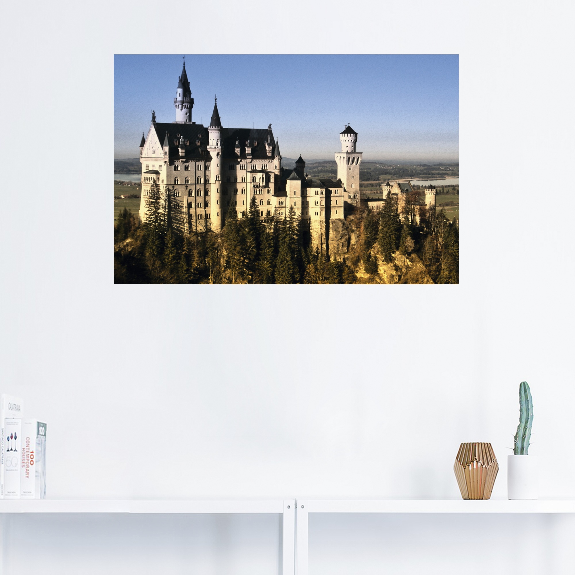 Artland Wandbild »Schloss Neuschwanstein«, Gebäude, (1 St.), als Alubild, Leinwandbild, Wandaufkleber oder Poster in versch. Größen