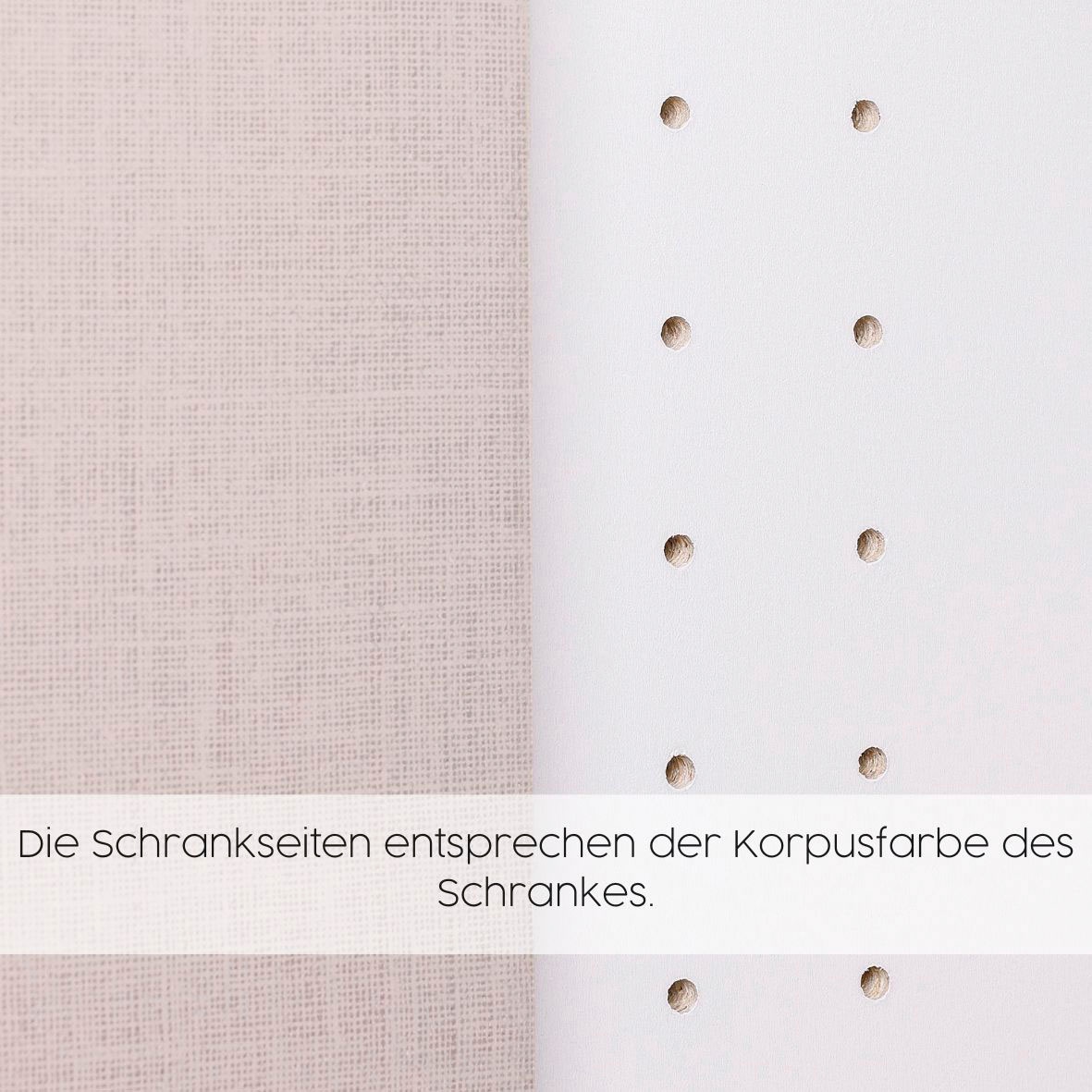 rauch Drehtürenschrank »Kleiderschrank Schrank Garderobe Wäscheschrank NAGATA viel Stauraum«, (in 3 verschiedenen Ausstattungen BASIC/CLASSIC/PREMIUM), mit modernen Stangengriffen in Graumetallic TOPSELLER MADE IN GERMANY
