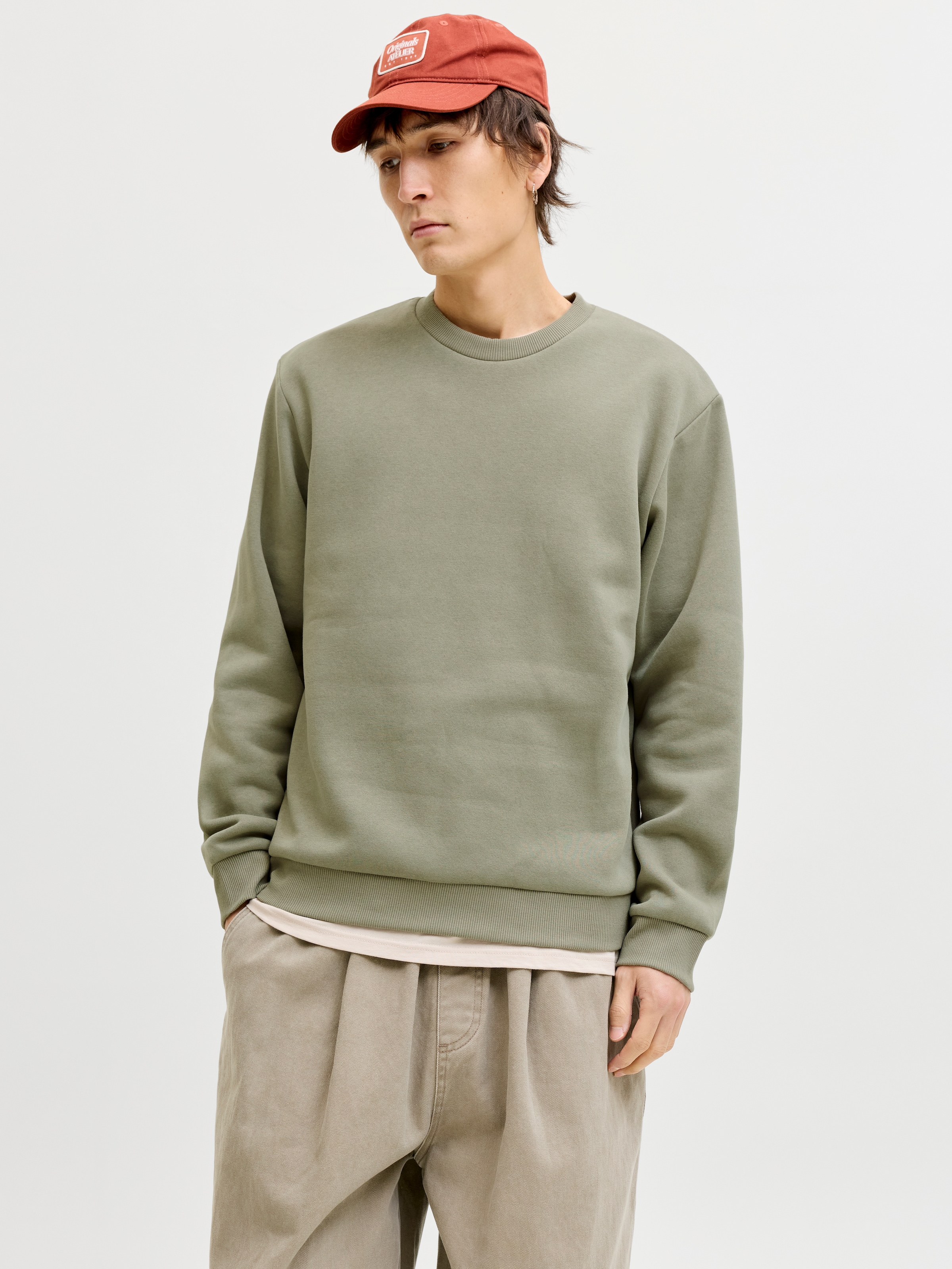 Jack & Jones Sweatshirt »JJESOHO SWEAT CREW NECK NOOS«, Baumwollmischung, relaxed fit
