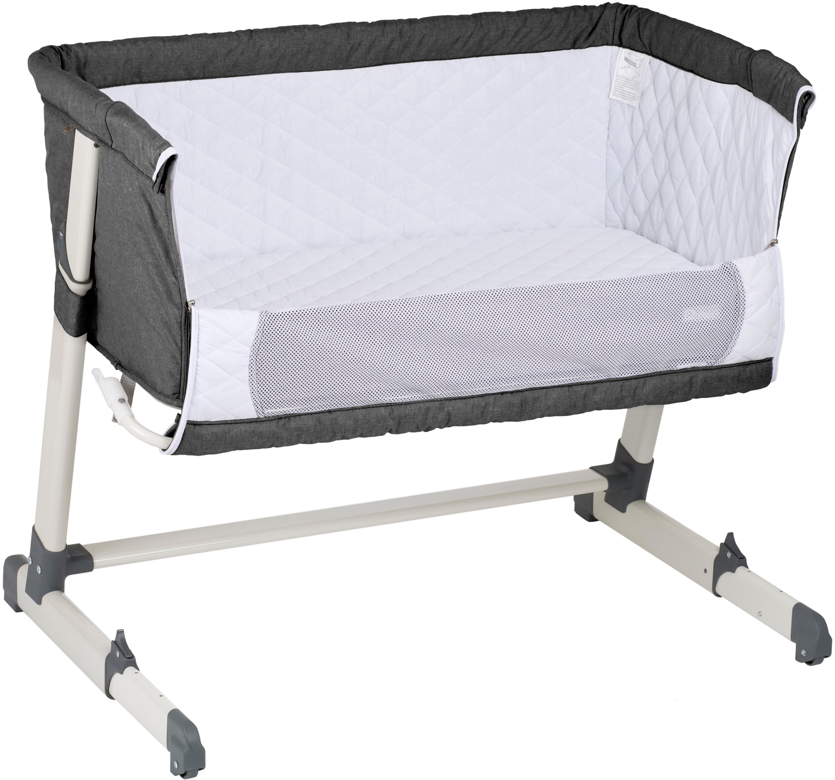 BabyGo Beistellbett »Together, dark grey«, faltbar