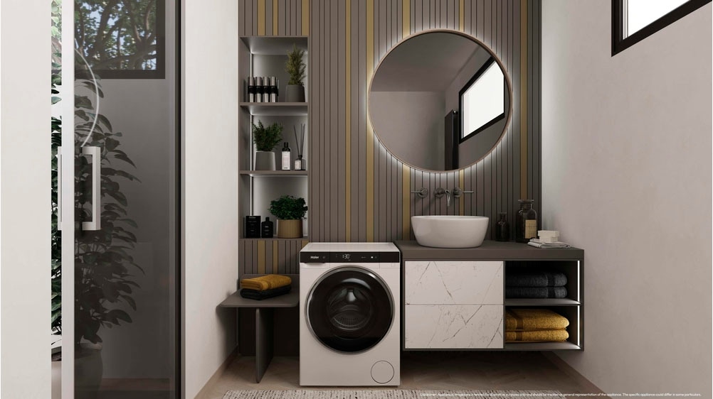 Haier Waschtrockner »HWD50-BP12307U1« 5 kg /2,5 kg besonders kompakte Maße (70 cm Höhe, 51 cm Breite)