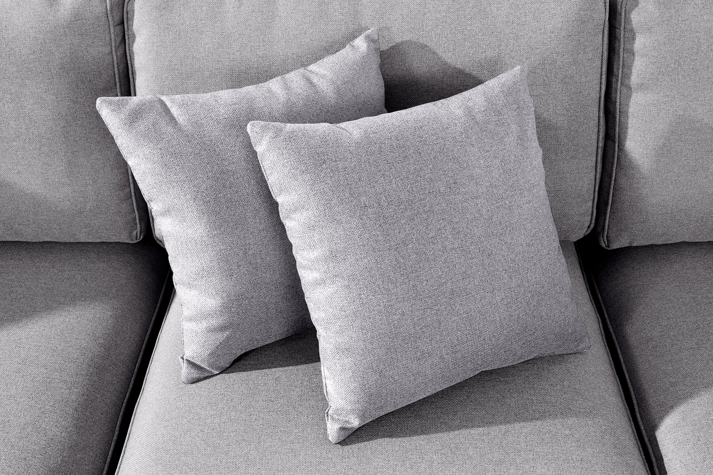 Home affaire Ecksofa »Broughton L-Form«, weicher Sitzkomfort, incl. 4 Zierkissen, Keder