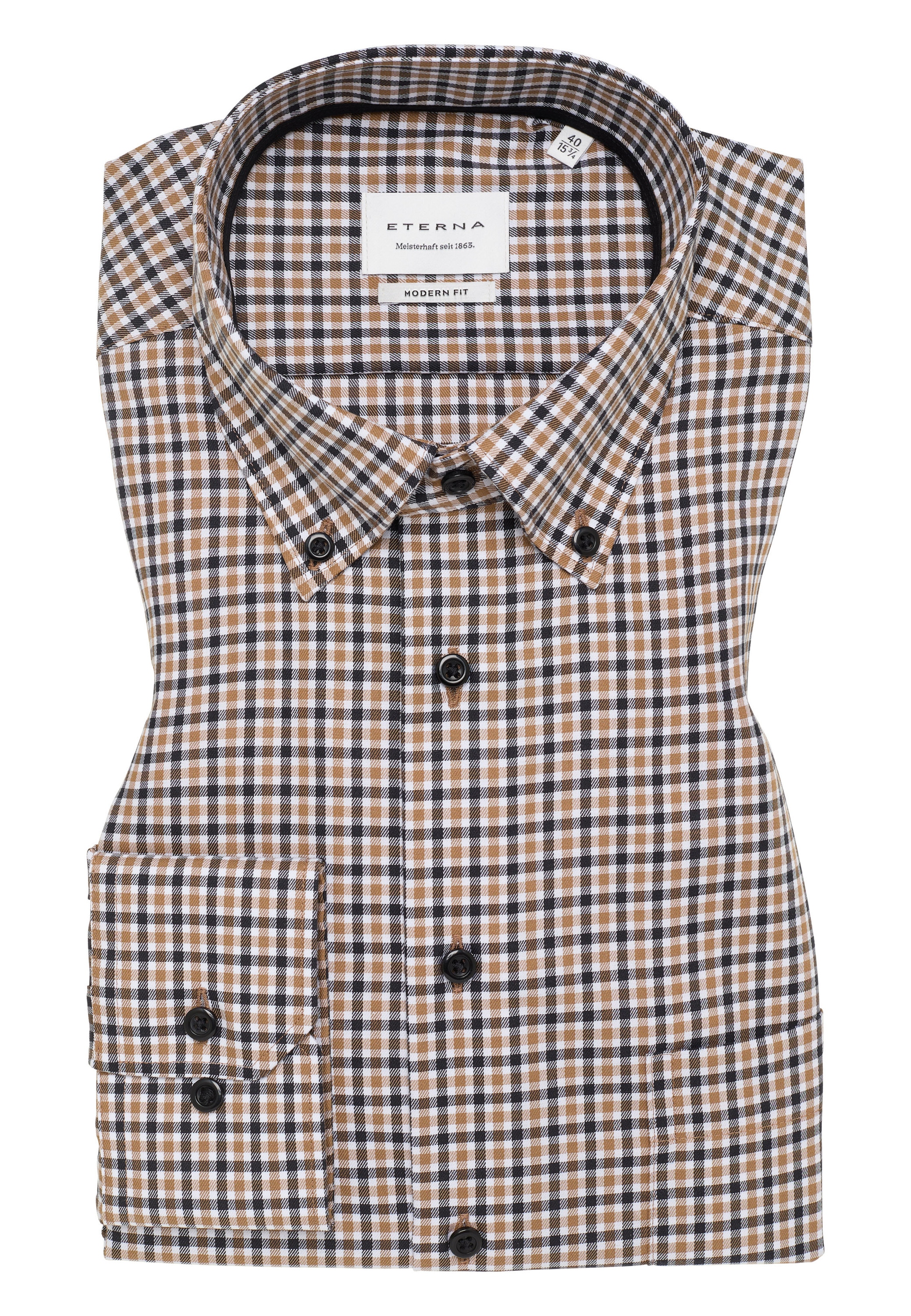 Eterna Langarmhemd »MODERN FIT«, NON IRON (bügelfrei)
