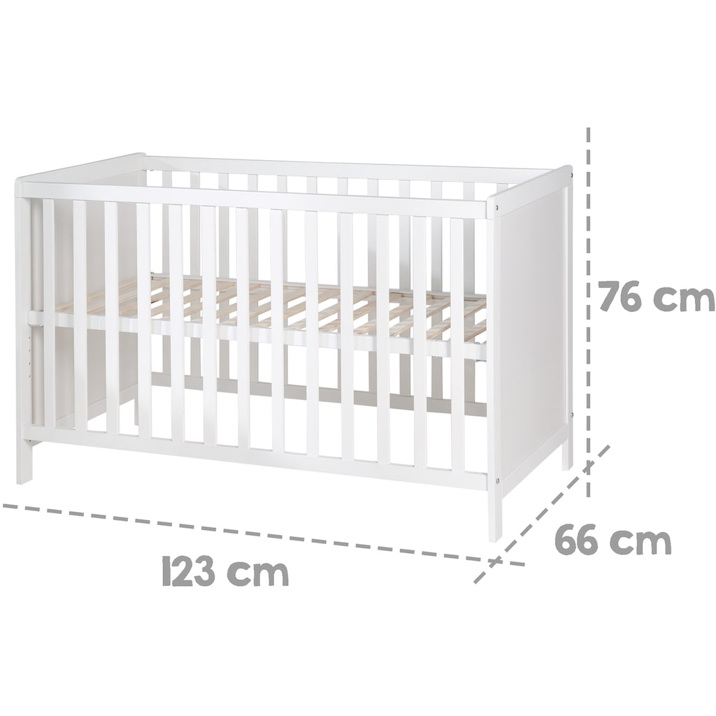 roba® Babybett »Multifunktionsbett mit Beistellfunktion«, (8 tlg.)