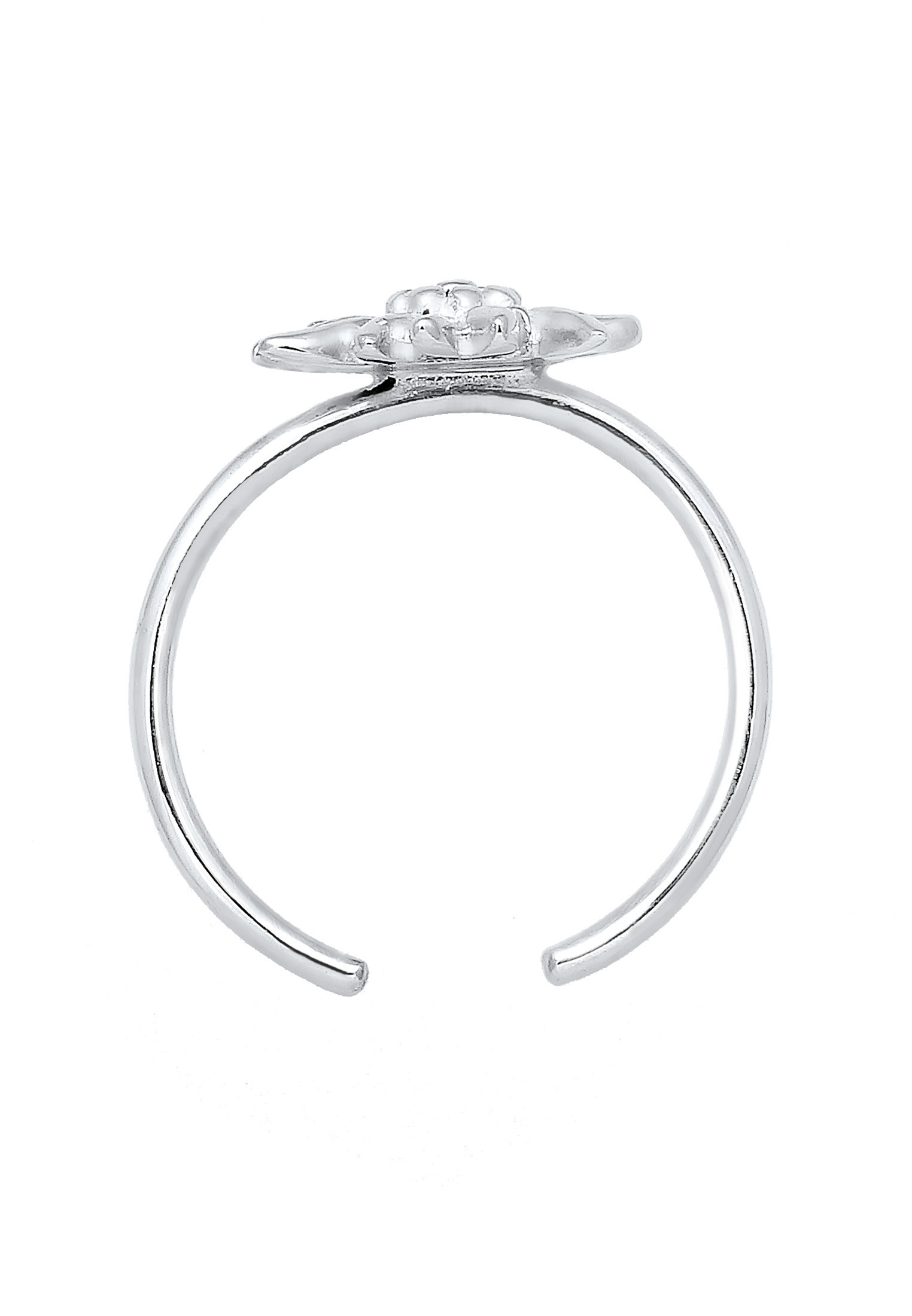 Elli Silberring »Ring Edelweiss Tracht Dirndl Wiesen 925 Sterling Silver«
