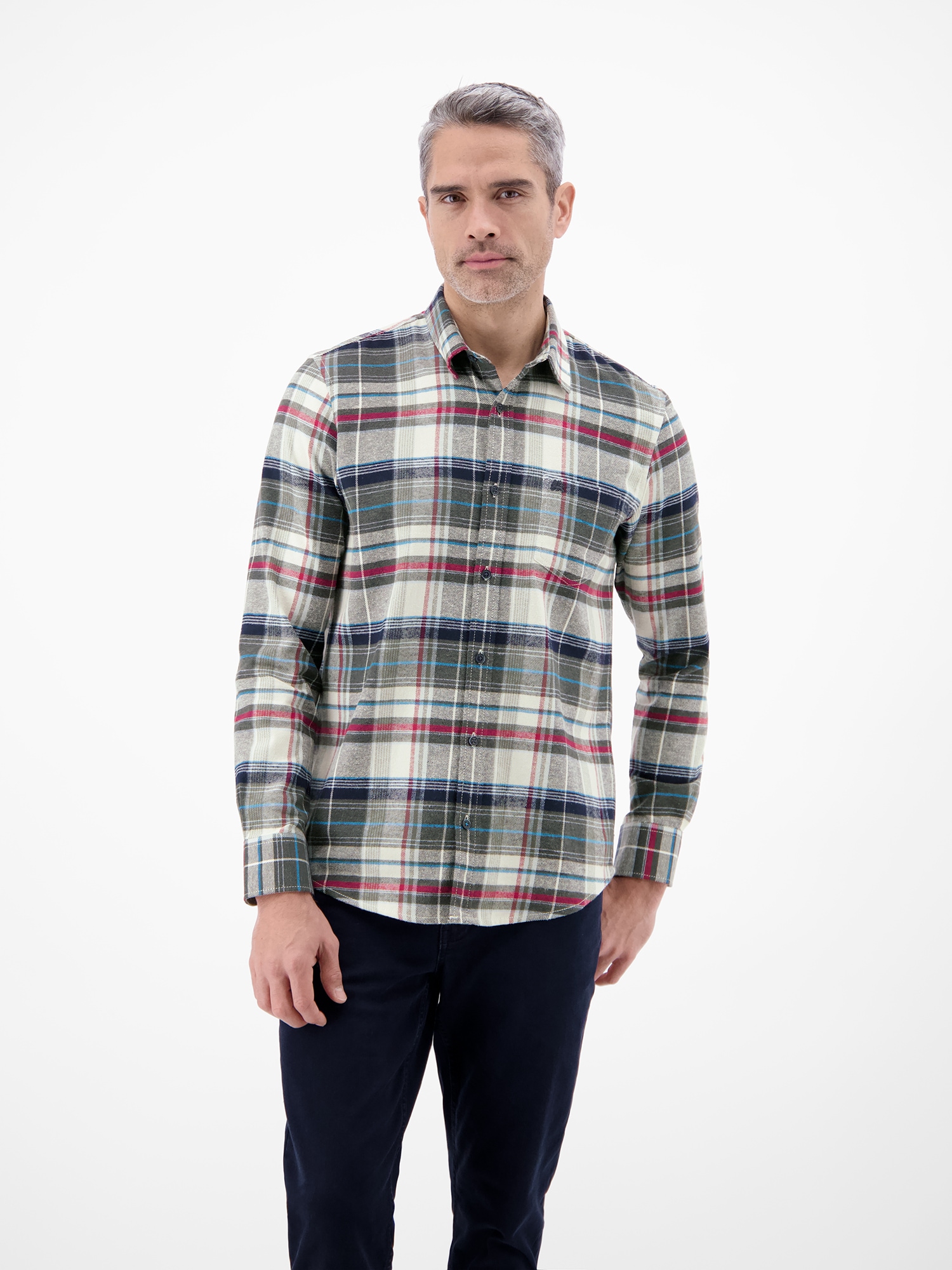 LERROS Karohemd »LERROS Karo Flannelhemd - weich und stylisch«