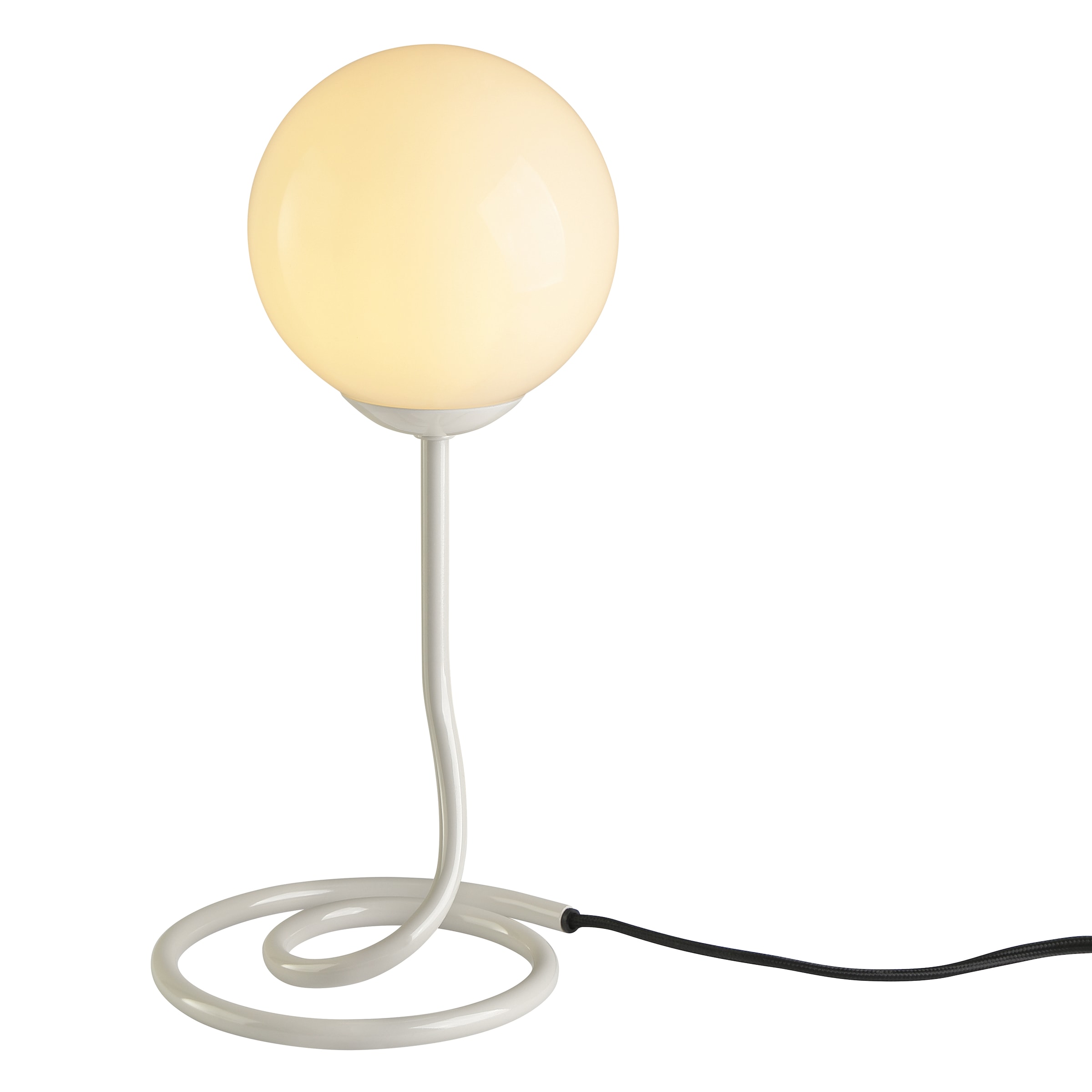 OTTO home Tischleuchte »Orrell« G9 1 Stk. Ø 12, H: 31,3 cm, Materialmix - Metallfuß mit weißem Glasschirm