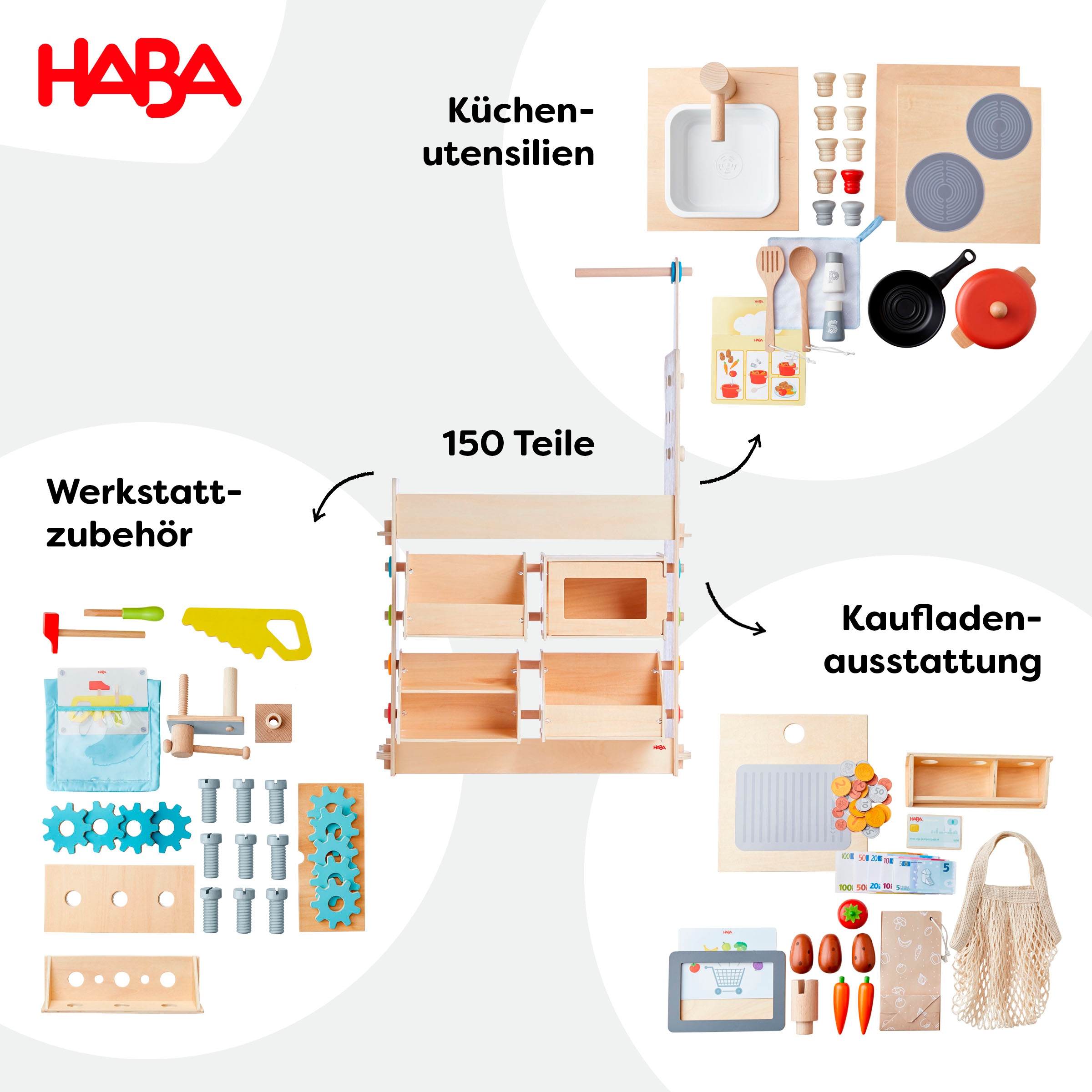 Haba Kaufladen »Spielset Creative Play 3 in 1«