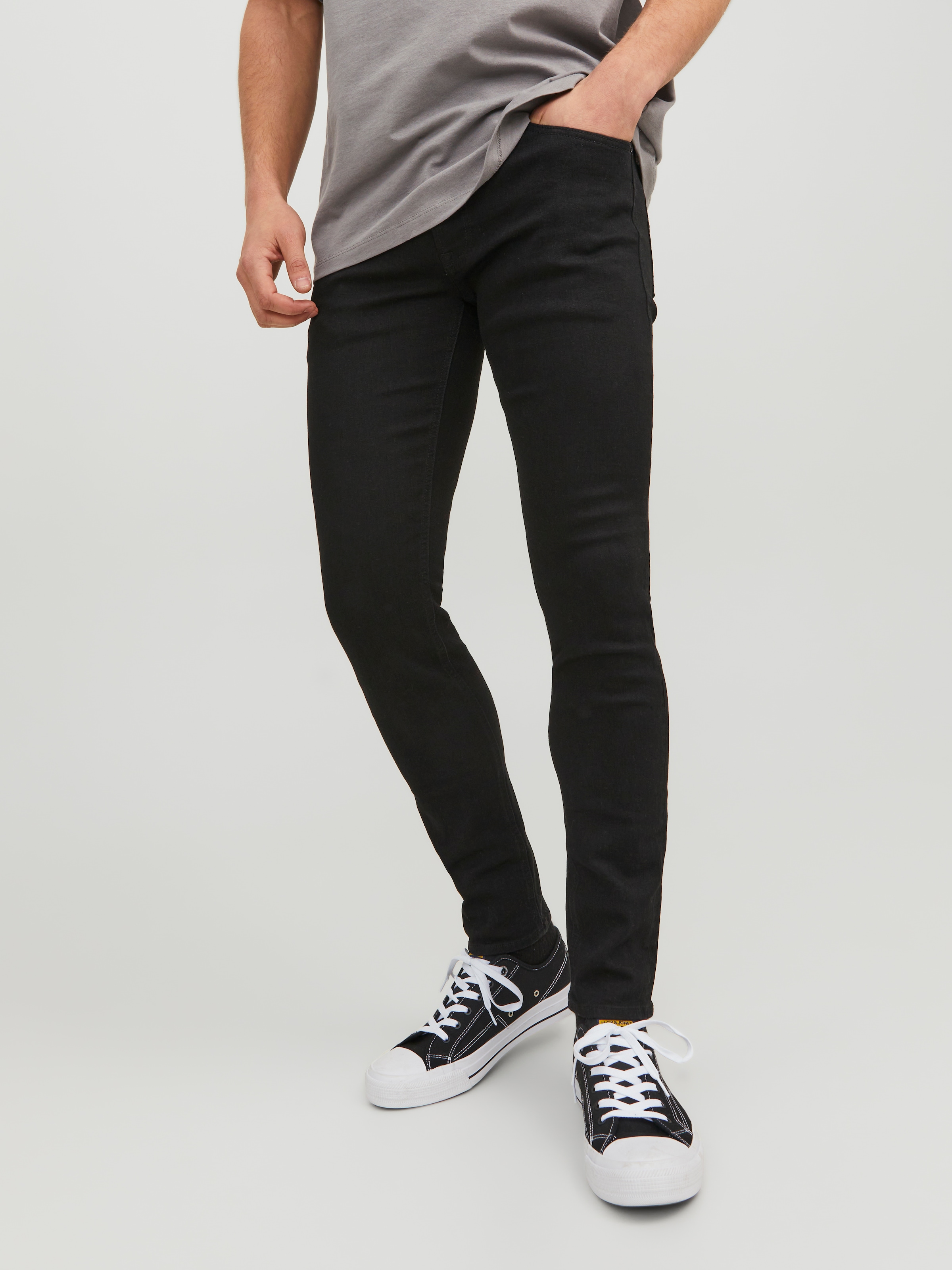 Jack & Jones Skinny-fit-Jeans »JJILIAM  Skinny Jeans mit Used-Waschung für schlanke Silhouette« Abriebeffekte, modisch, skinny fit, Baumwollmischung,