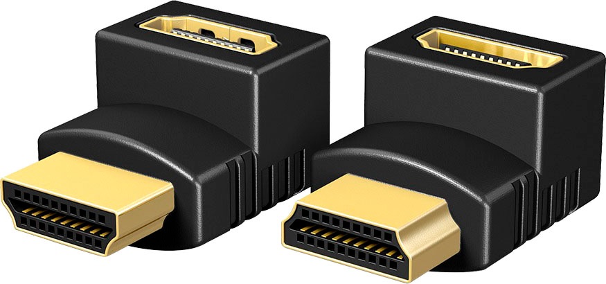 ICY BOX Computer-Adapter »ICY BOX 2x HDMI Winkeladapter mit zwei verschiedenen Ausrichtungen«