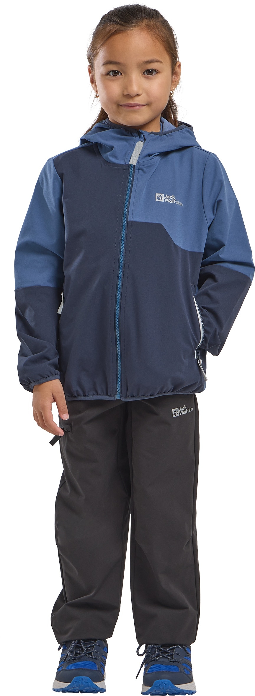 Jack Wolfskin Outdoorjacke »TURBULENCE HOODED JKT K« mit Kapuze