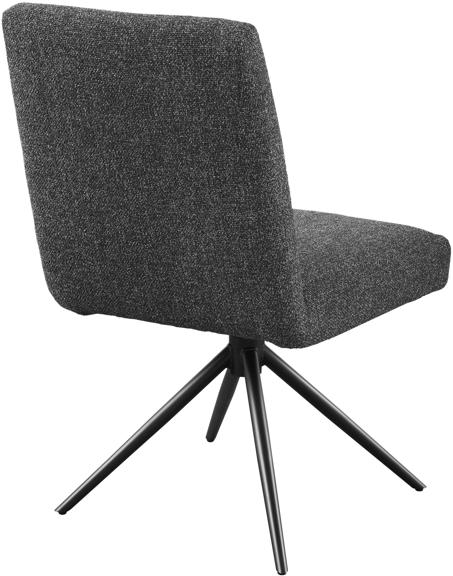 set one by Musterring Esszimmerstuhl »Tracy«, Webstoff, 2er-Set, Stativgestell schwarz, Sitz aus Webstoff, B52 x T65 cm