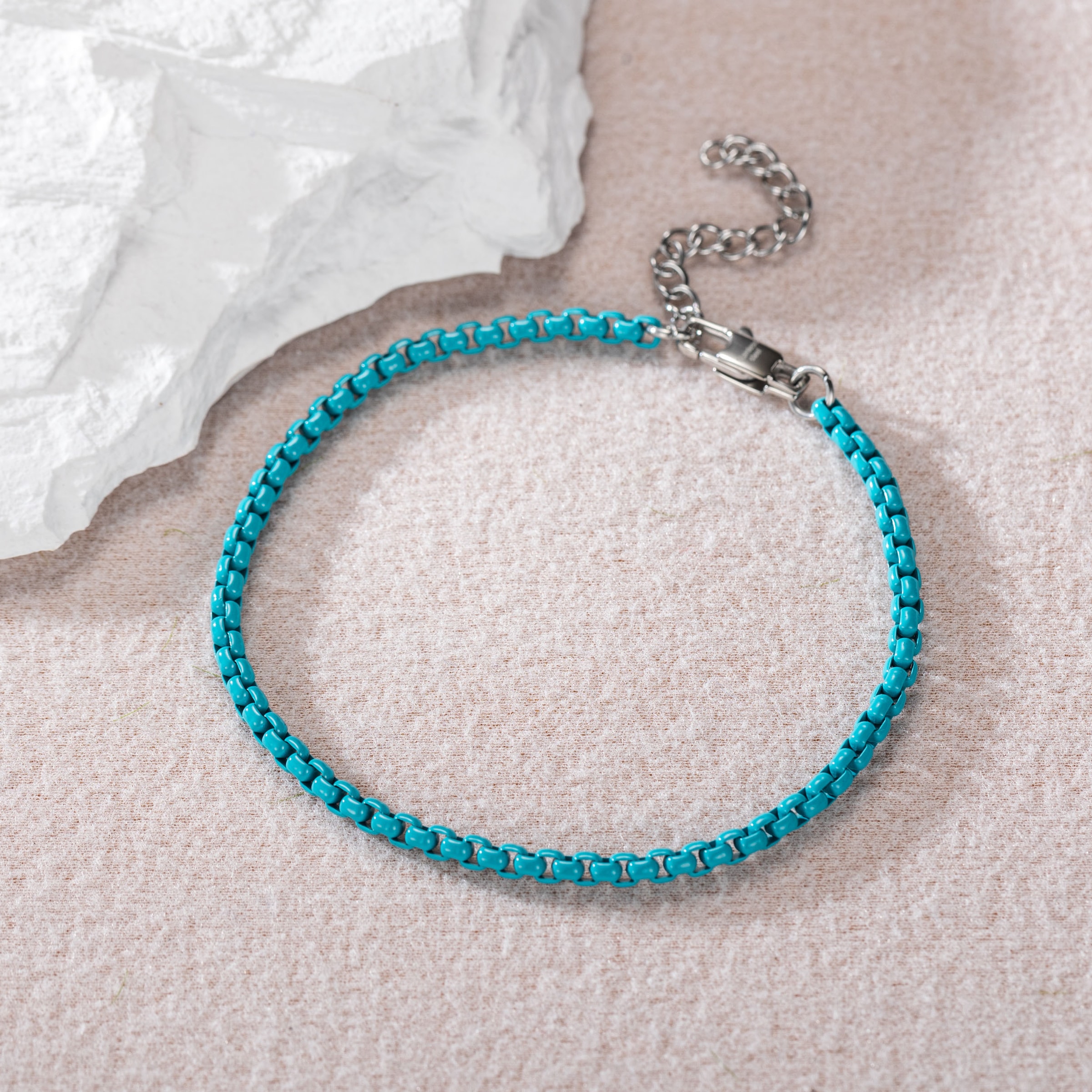 Firetti Fußkette »Schmuck Geschenk Edelstahl Fußschmuck Venezianerkette Color«
