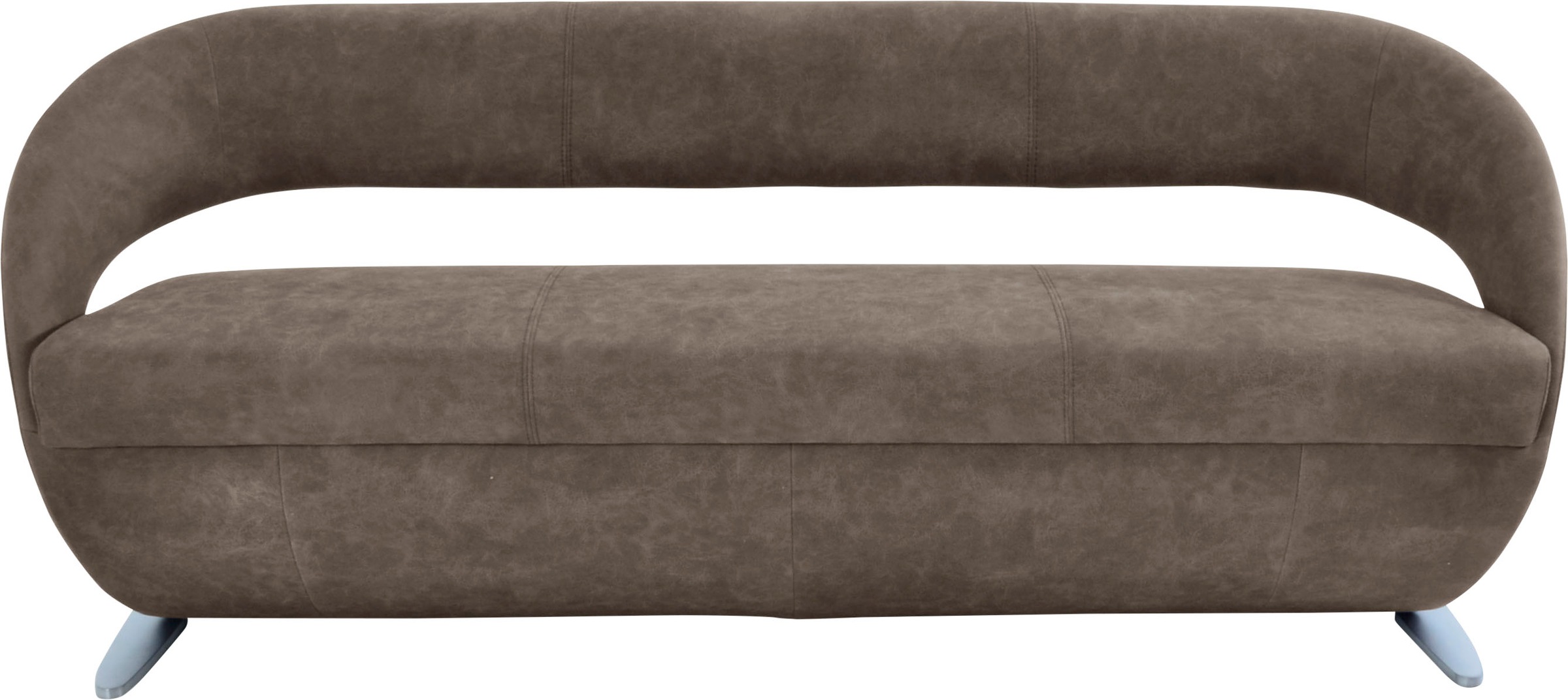 K+W Komfort & Wohnen Polsterbank »Wave« in geschwungener Optik mit Metallkufe