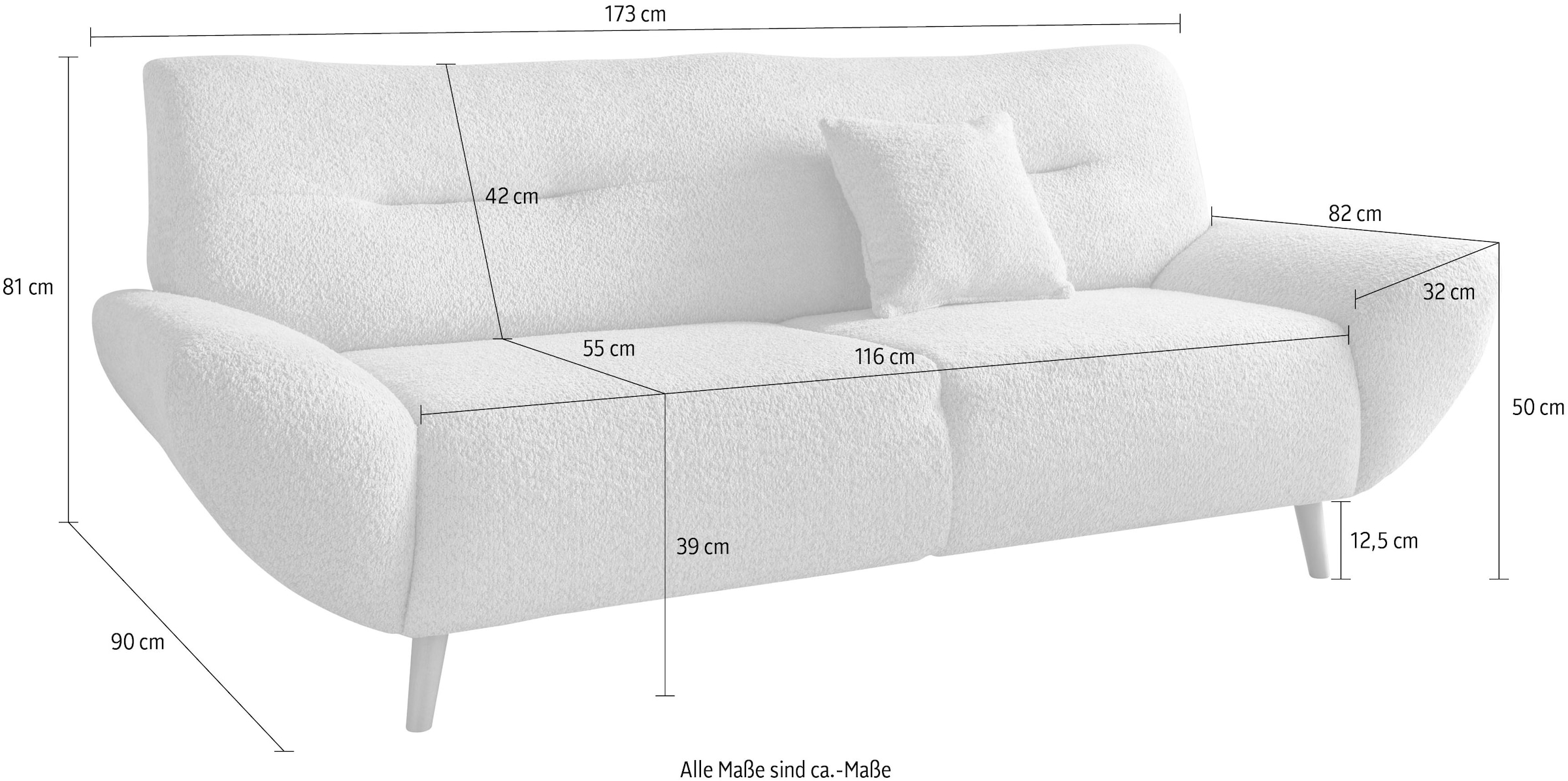 Home affaire 2-Sitzer »Drago«