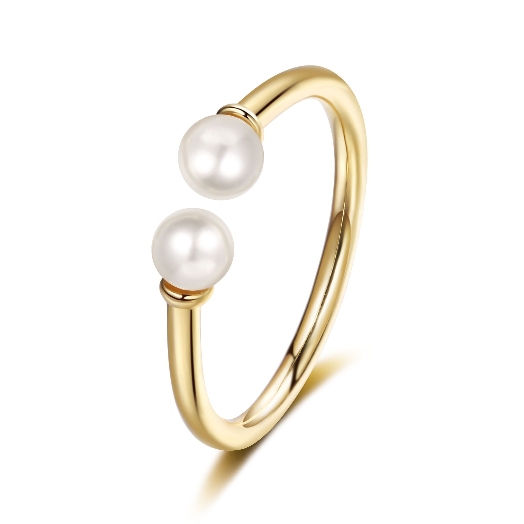 Fingerring »Ring gold/weiße Perle SACHIKO«