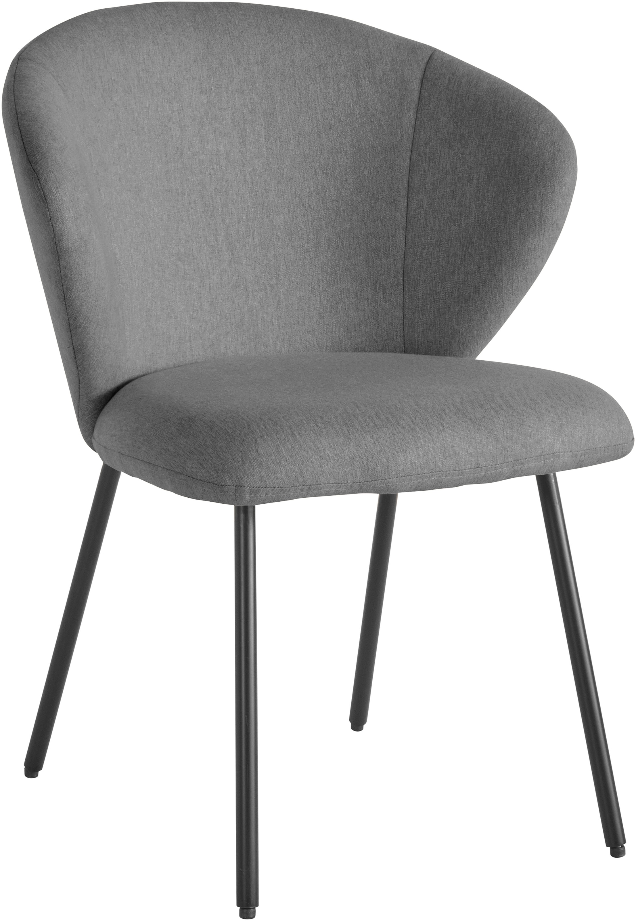 LeGer Home by Lena Gercke Esszimmerstuhl »Galilea«, (Set), 2 St., Struktur, mit elegantem Strukturstoffbezug und stabilem Metallfuß