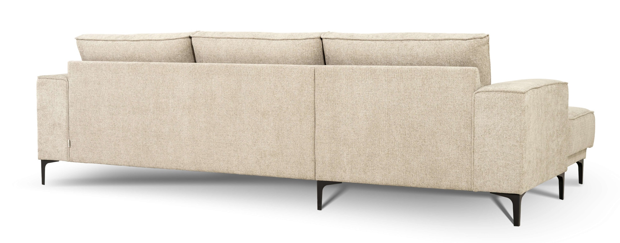 OTTO home Ecksofa »Polsterecke, Sofa, Oland mit modernem Chenille-Bezug« L-Form, 280 cm, Wellenunterfederung, Skandi-Design, Metallfüße